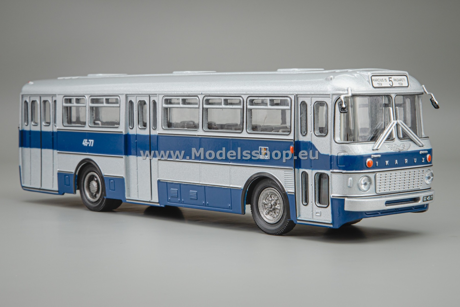 PCL47205 Ikarus 556 bus, BKV Budapest, 1965 /blue - silver/
