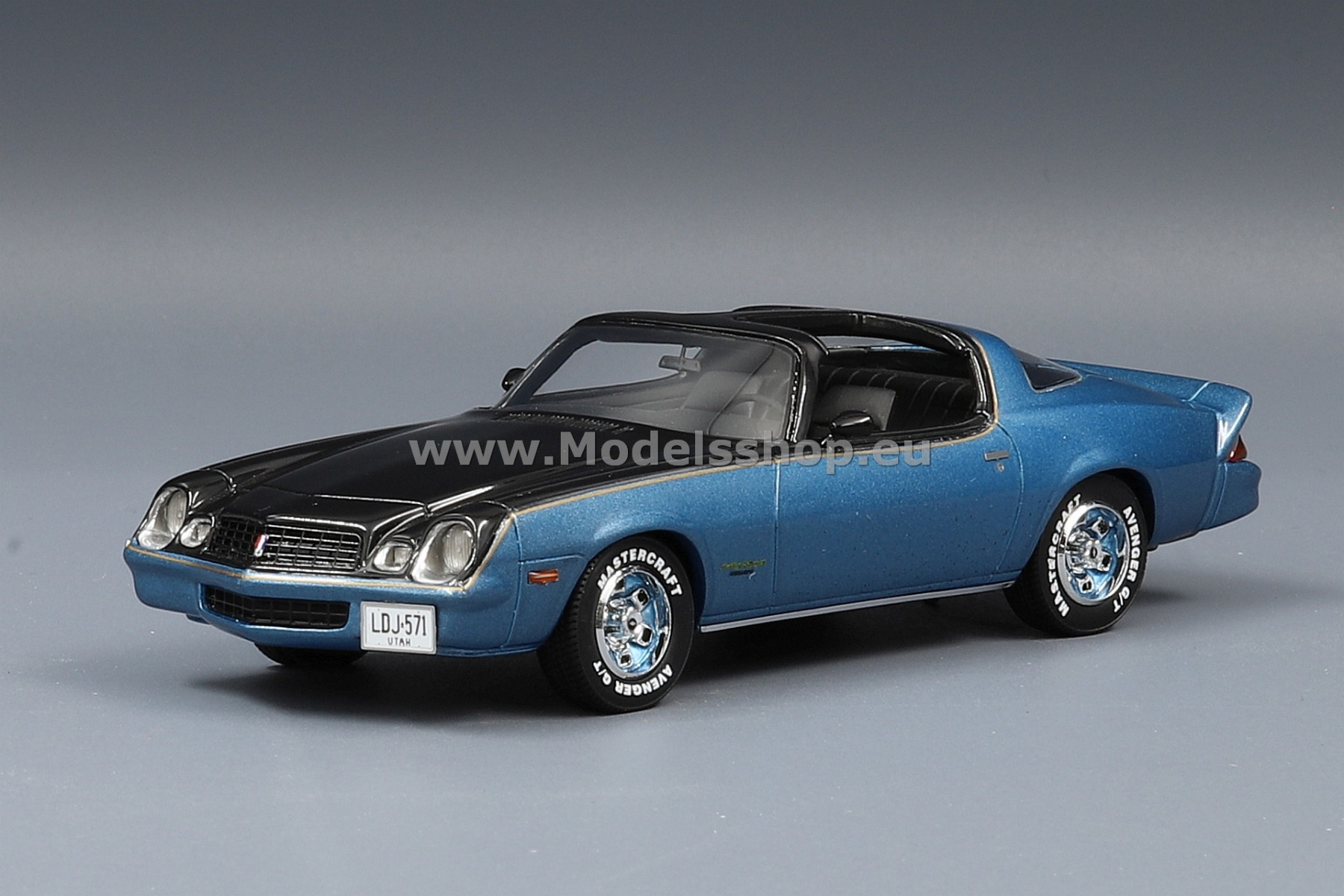 NEO 49571 Chevrolet Camaro LT 1978 /blue metallic - black/