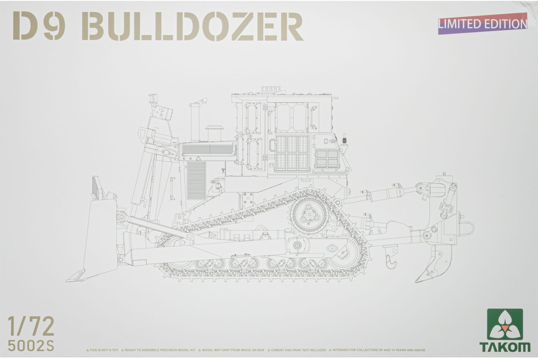TAKOM5002S D9 Bulldozer, Limited Edition, model kit