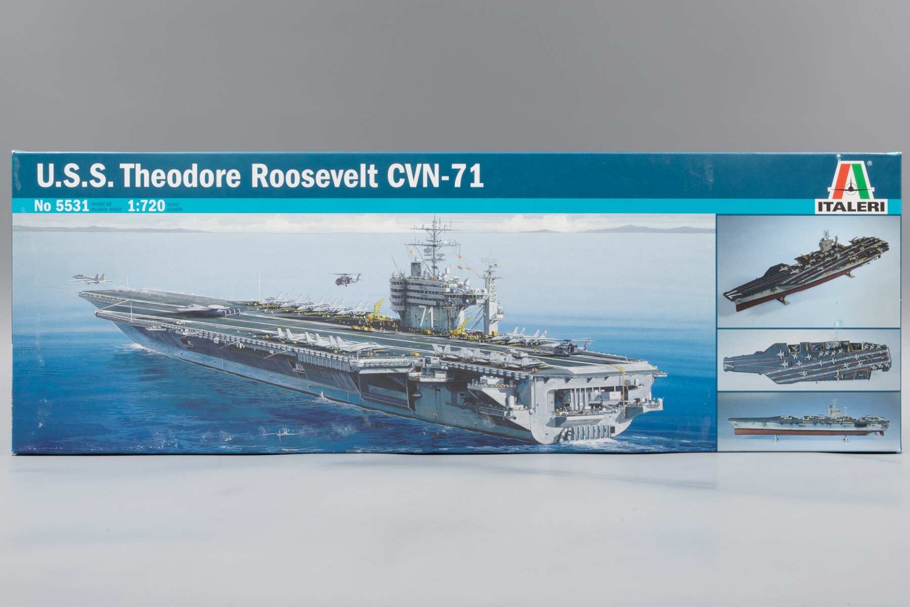 Italeri IT5531 U.S.S. Theodore Roosevelt CV-71 aircraft-carrier, model kit