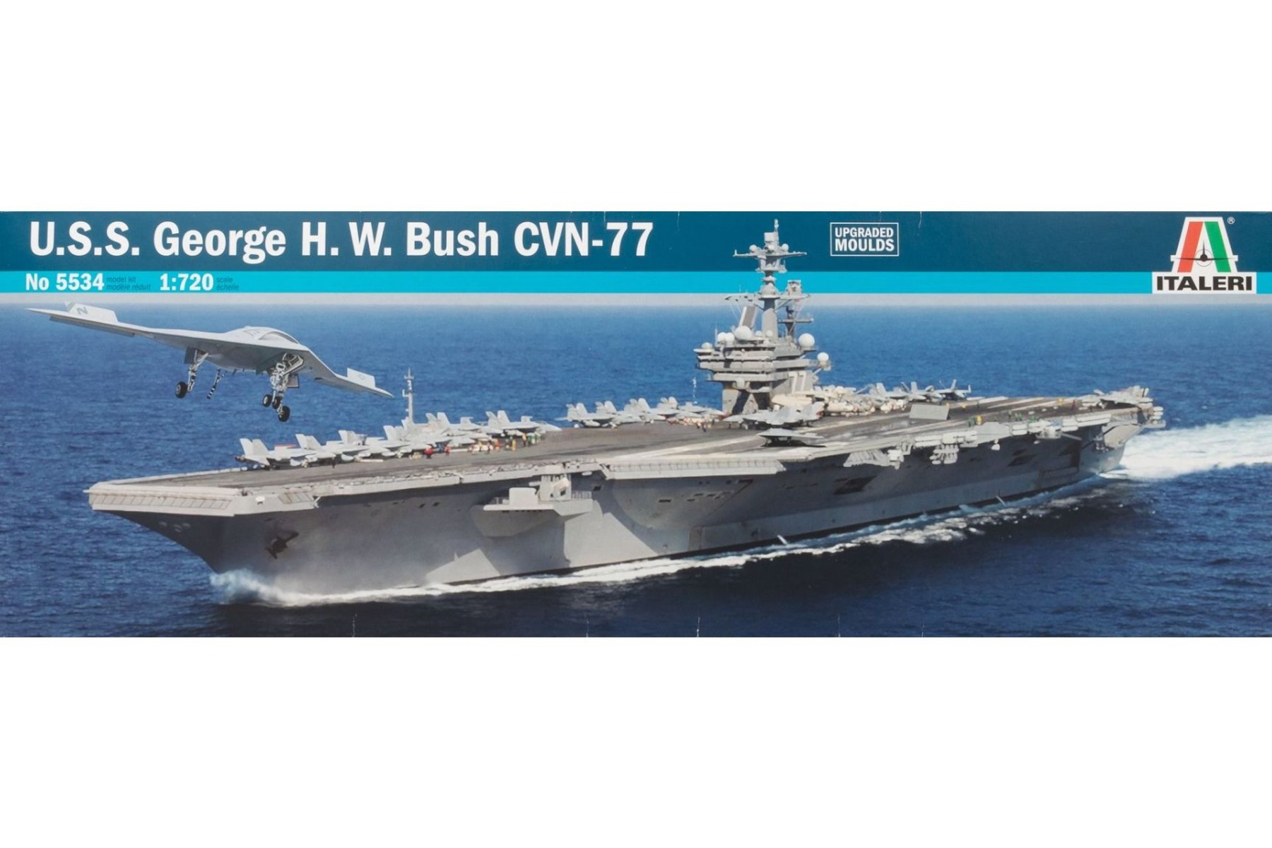 Italeri IT5534 U.S.S. George H.W. Bush CVN-77, aircraft carrier, model kit