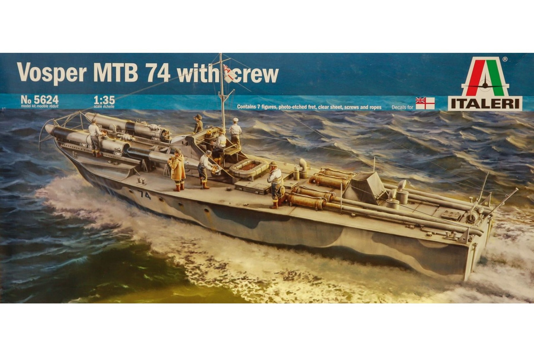 Italeri IT5624 Vosper MTB 74 with crew