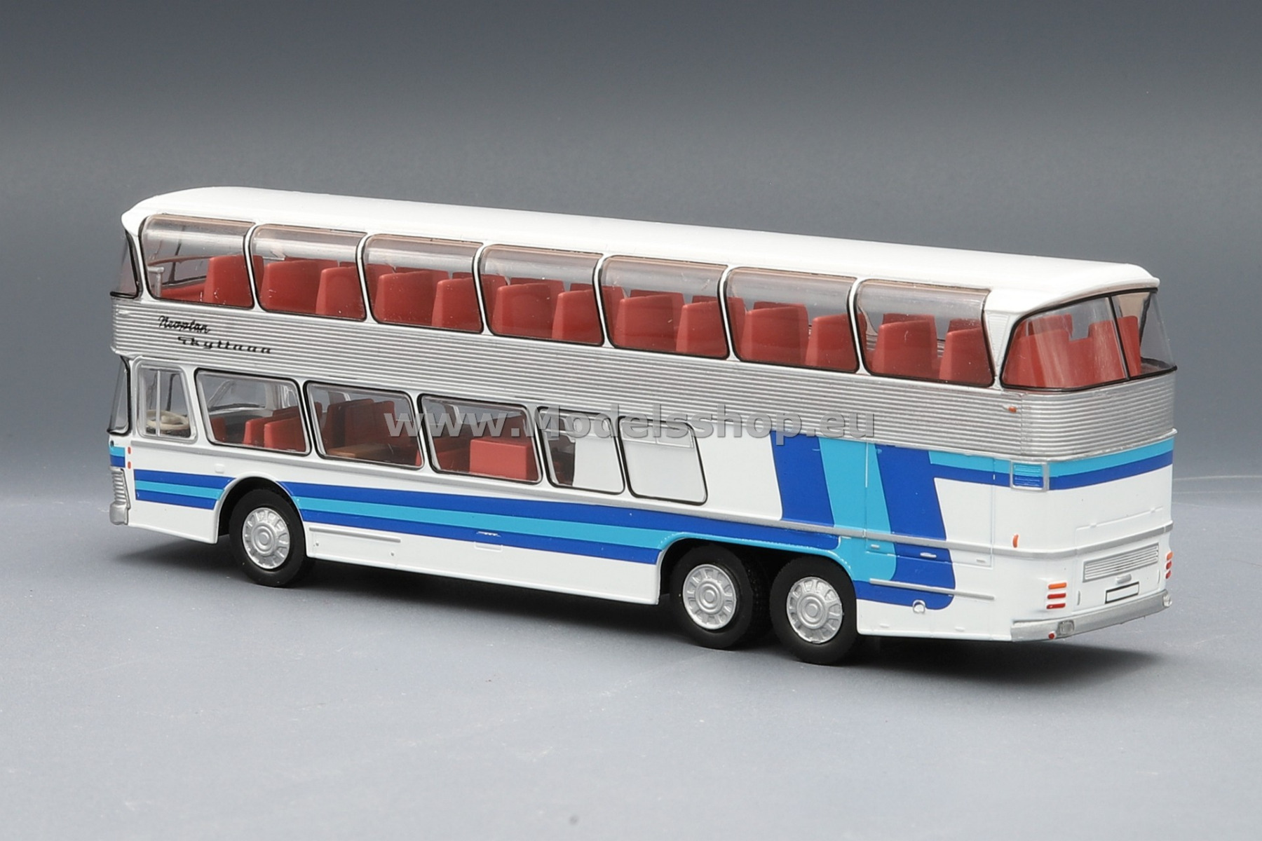 ミニカー NEOPLAN W.DECKER.BUS. Neoplan NH 22 double-decker /blue-white - silver/