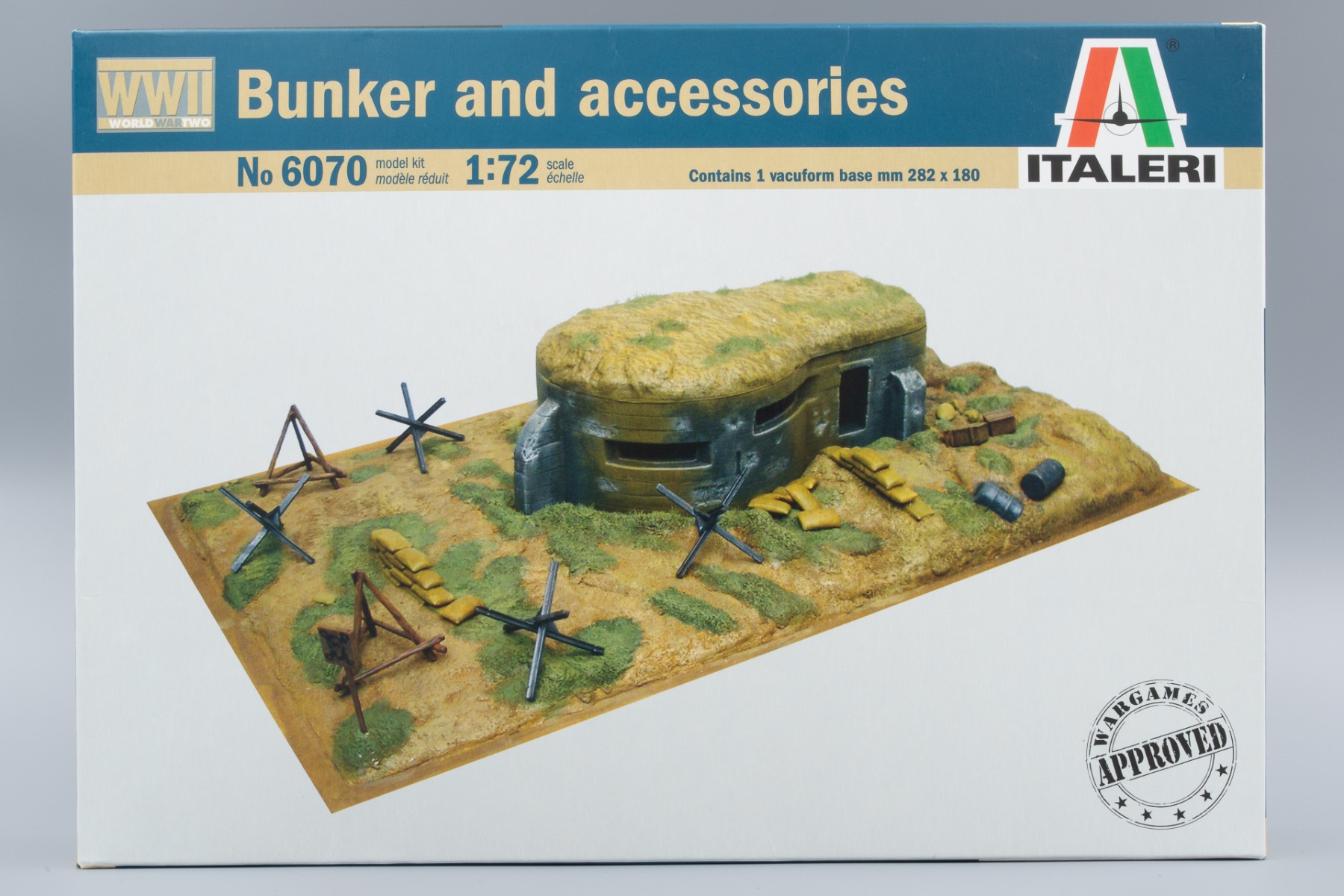 Italeri IT6070 Bunker and Accessories WWII, model kit
