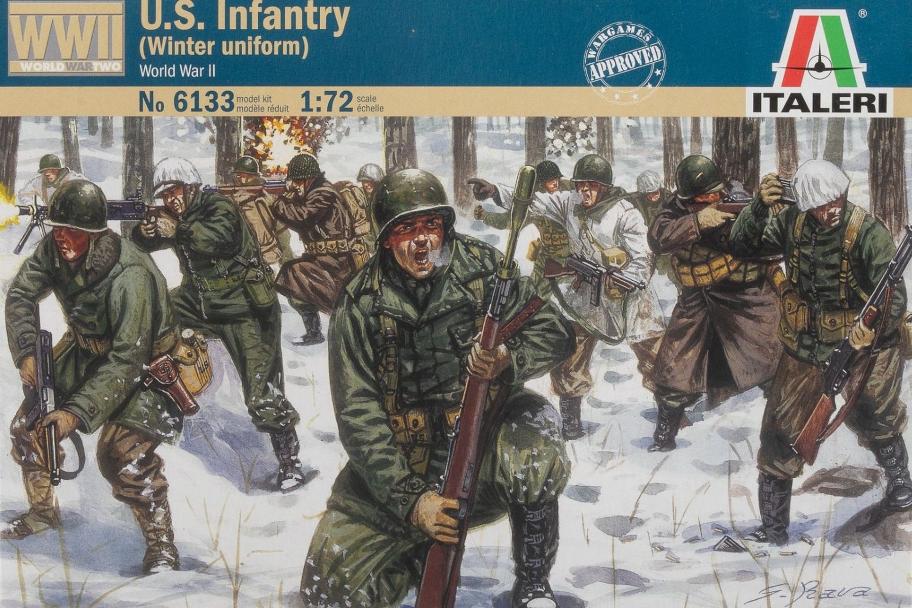 Italeri IT6133 US Infantry (winter uniform) WWII, figurines / model kit