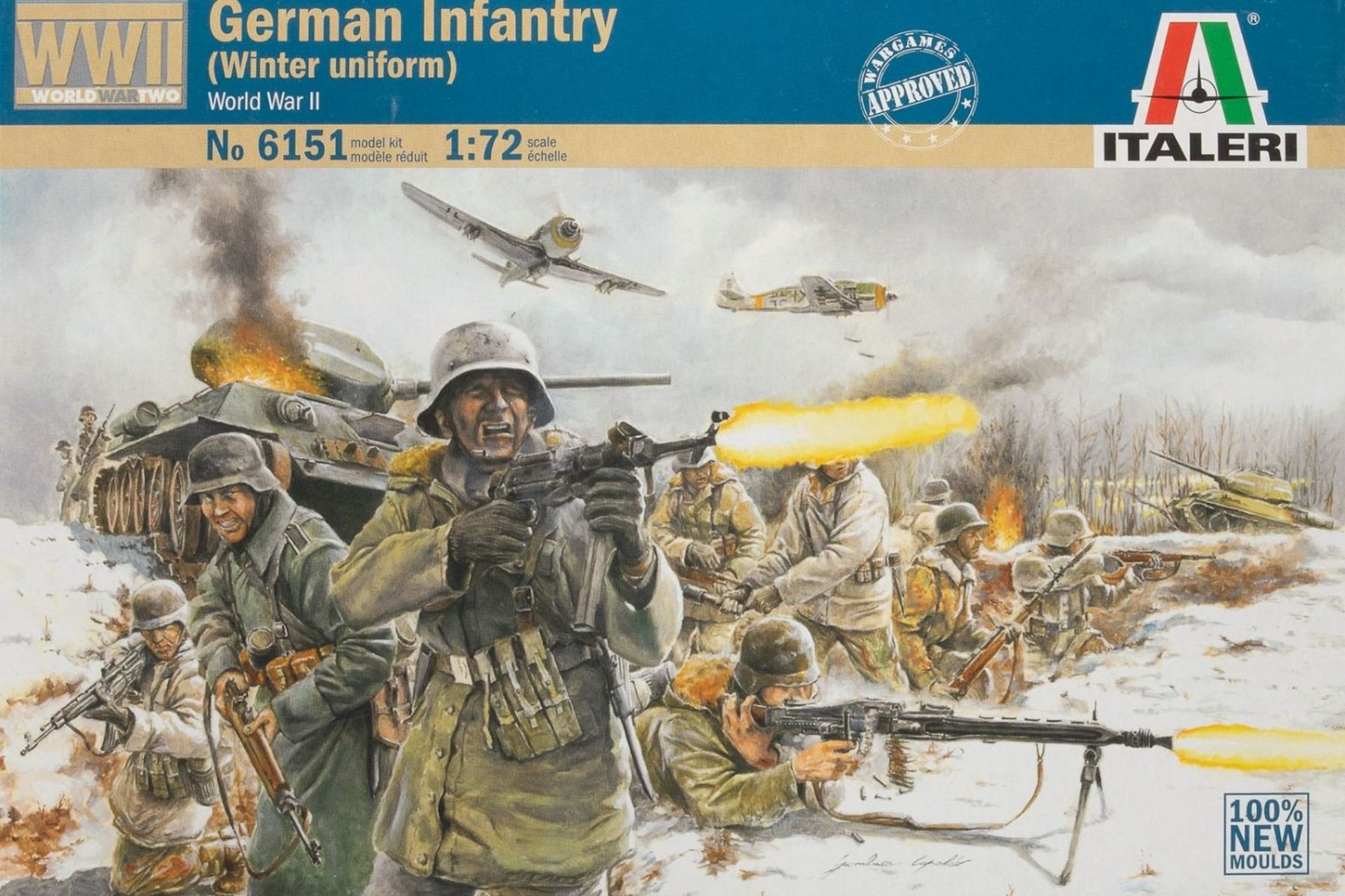 Italeri IT6151 German Infantry (Winter Uniform) WWII, figurines / model kit