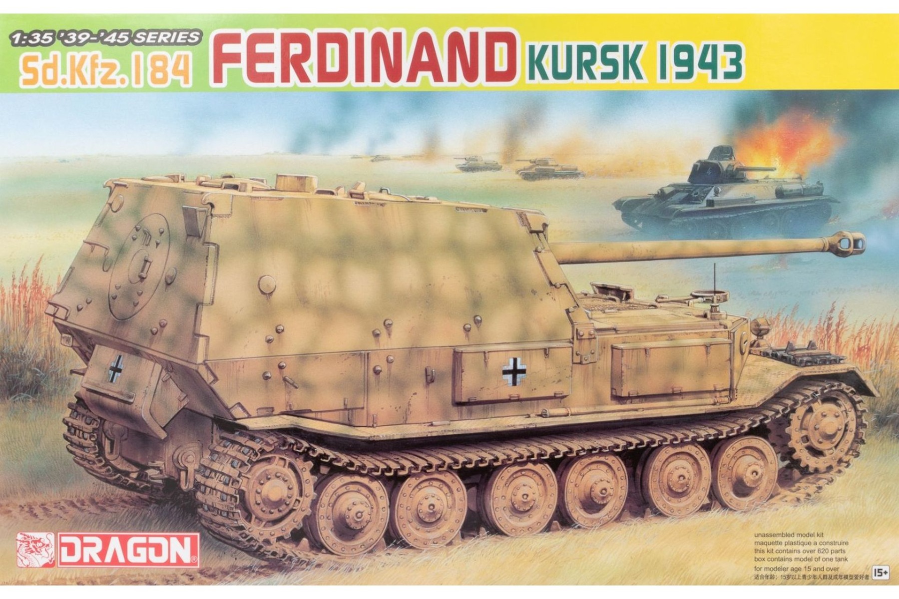 Dragon DRA06495 Sd.Kfz. 184 Ferdinand Kursk 1943 Premium Edition, model kit