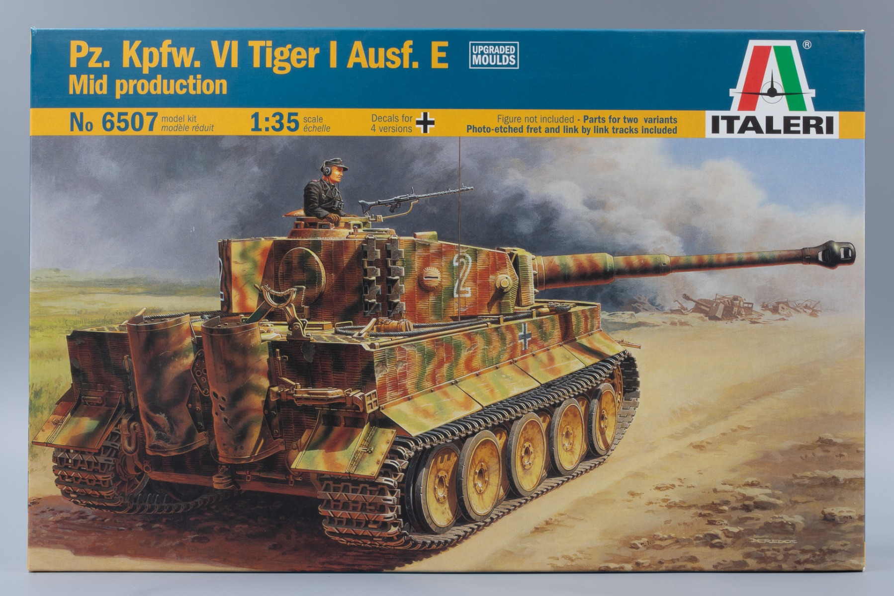 Italeri 25755 1:56 Pz.Kpfw. VI Tiger I AUSF. E - Modellismo, kit da costruzione, modellismo da pavimento, fai da te, hobby, incollaggio, kit in plastica, fedele ai dettagli, kit militare, carro armato Italeri 25755 1:56 Pz.Kpfw. VI Tiger I AUSF. E - Modellismo, kit da costruzione, modellismo da pavimento, fai da te, hobby, incollaggio, kit in plastica, fedele ai dettagli, kit militare, carro armato