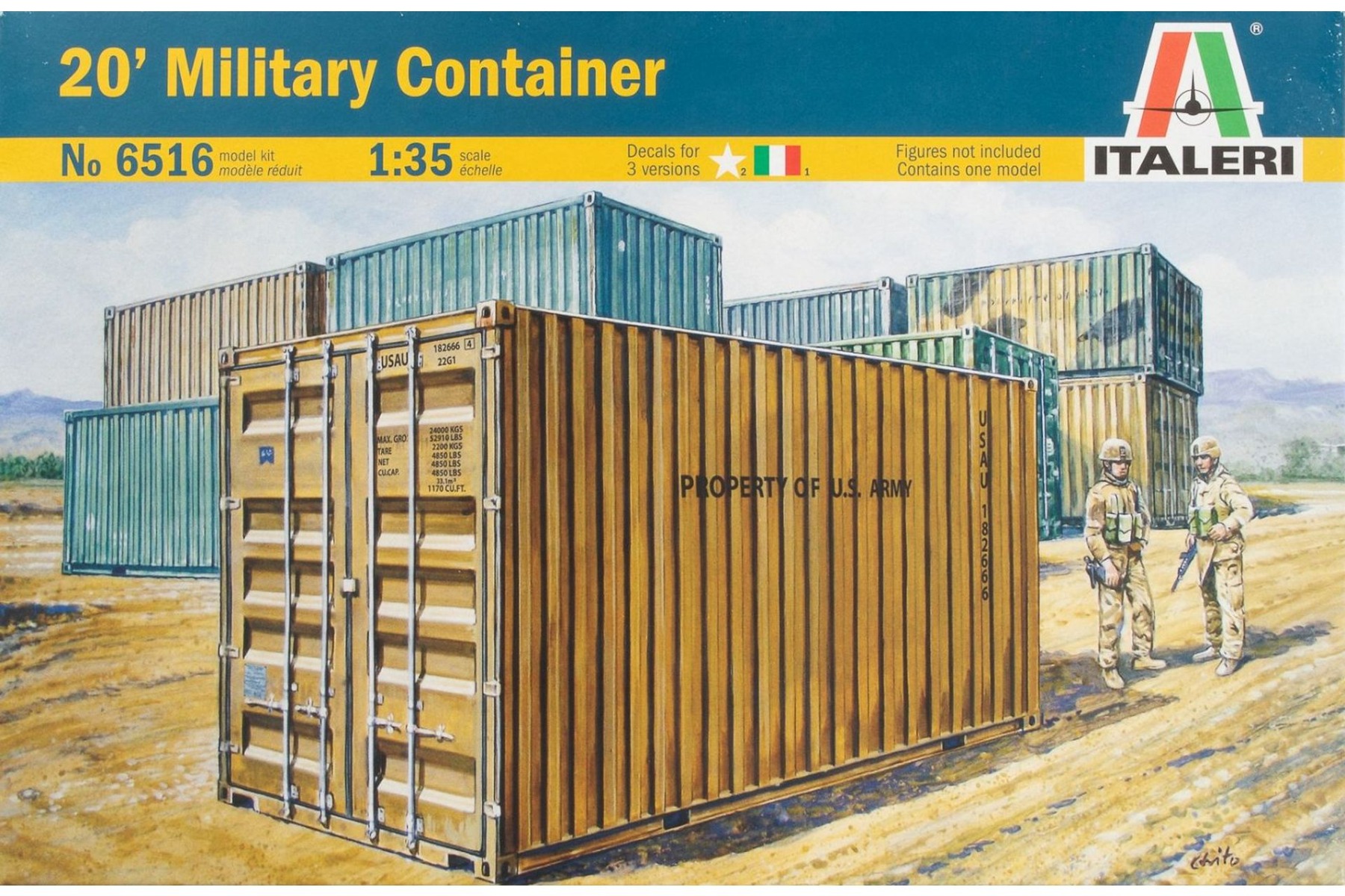 Italeri IT6516 Military Container 20' , model kit