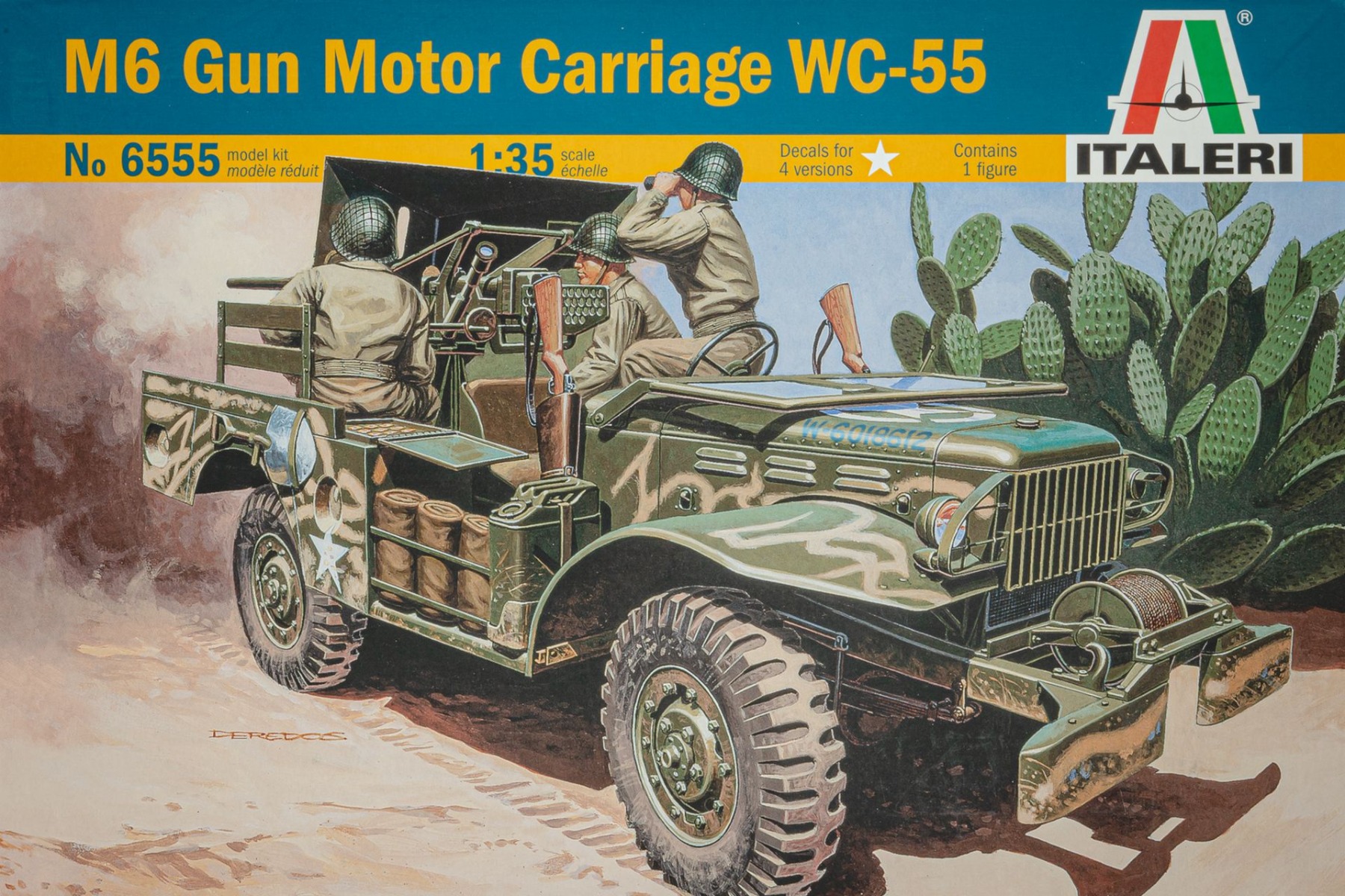 Italeri IT6555 M6 37mm Gun Motor Carriage WC-55, model kit