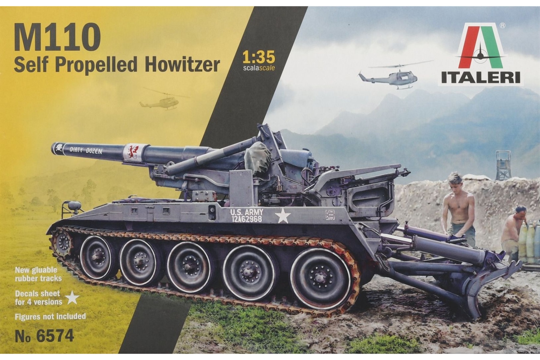 Italeri IT6574 M110 Self Propelled Howitzer, model kit