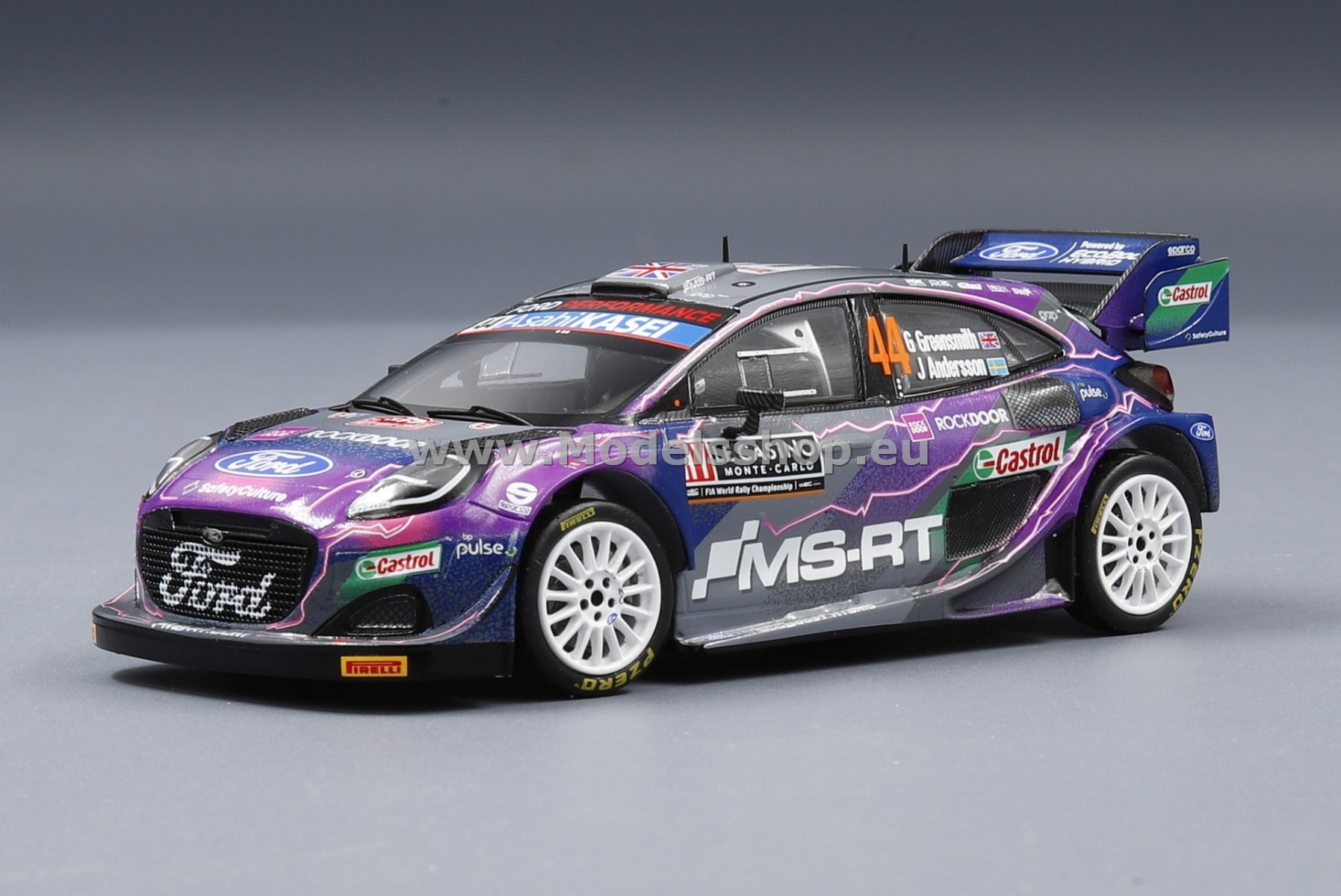 Ford Puma Rally1 No.44 M-SPORT Ford World Rally Team Rally Monte Carlo 2022 Gus Greensmith - Jonas Andersson