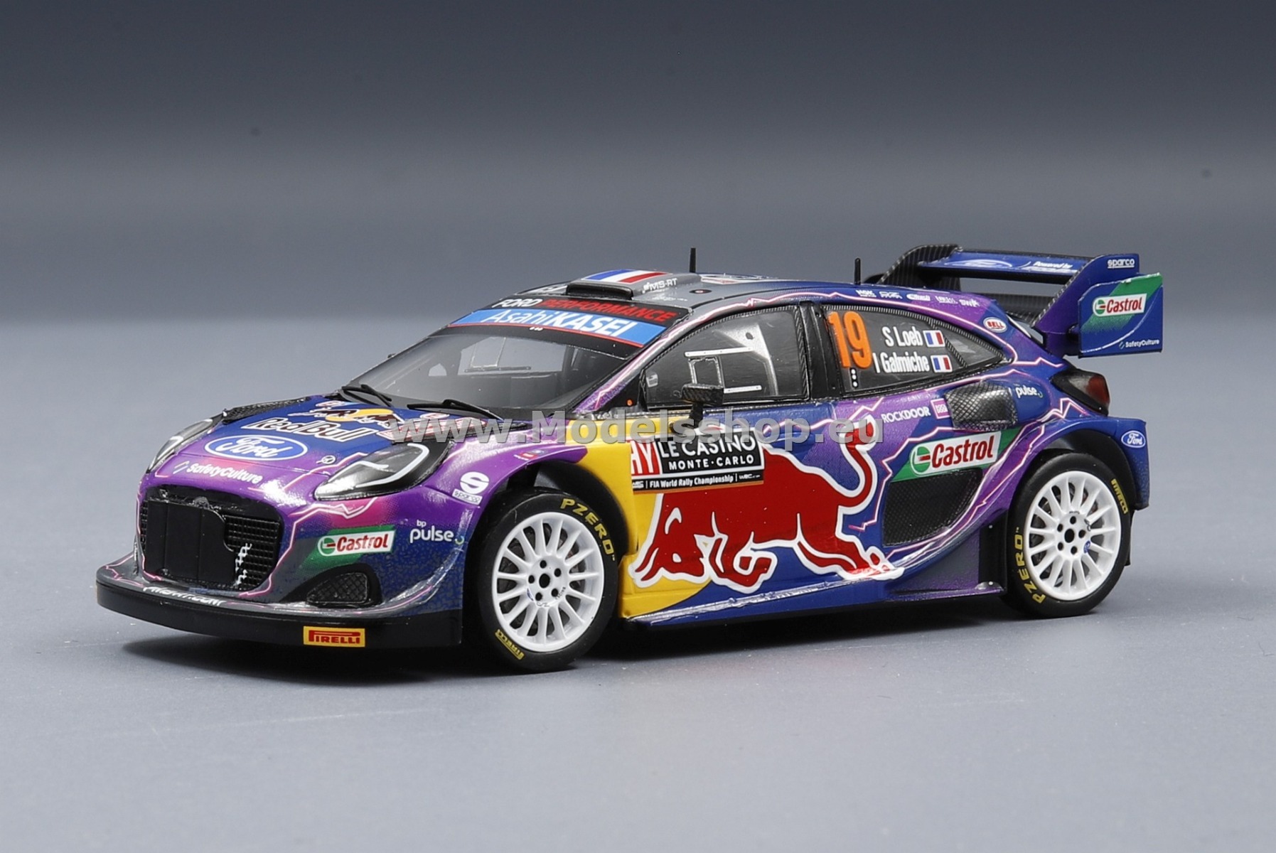 Ford Puma Rally1 No.19 M-SPORT Ford World Rally Team Winner Rally Monte Carlo 2022 Sébastien Loeb - Isabelle Galmiche