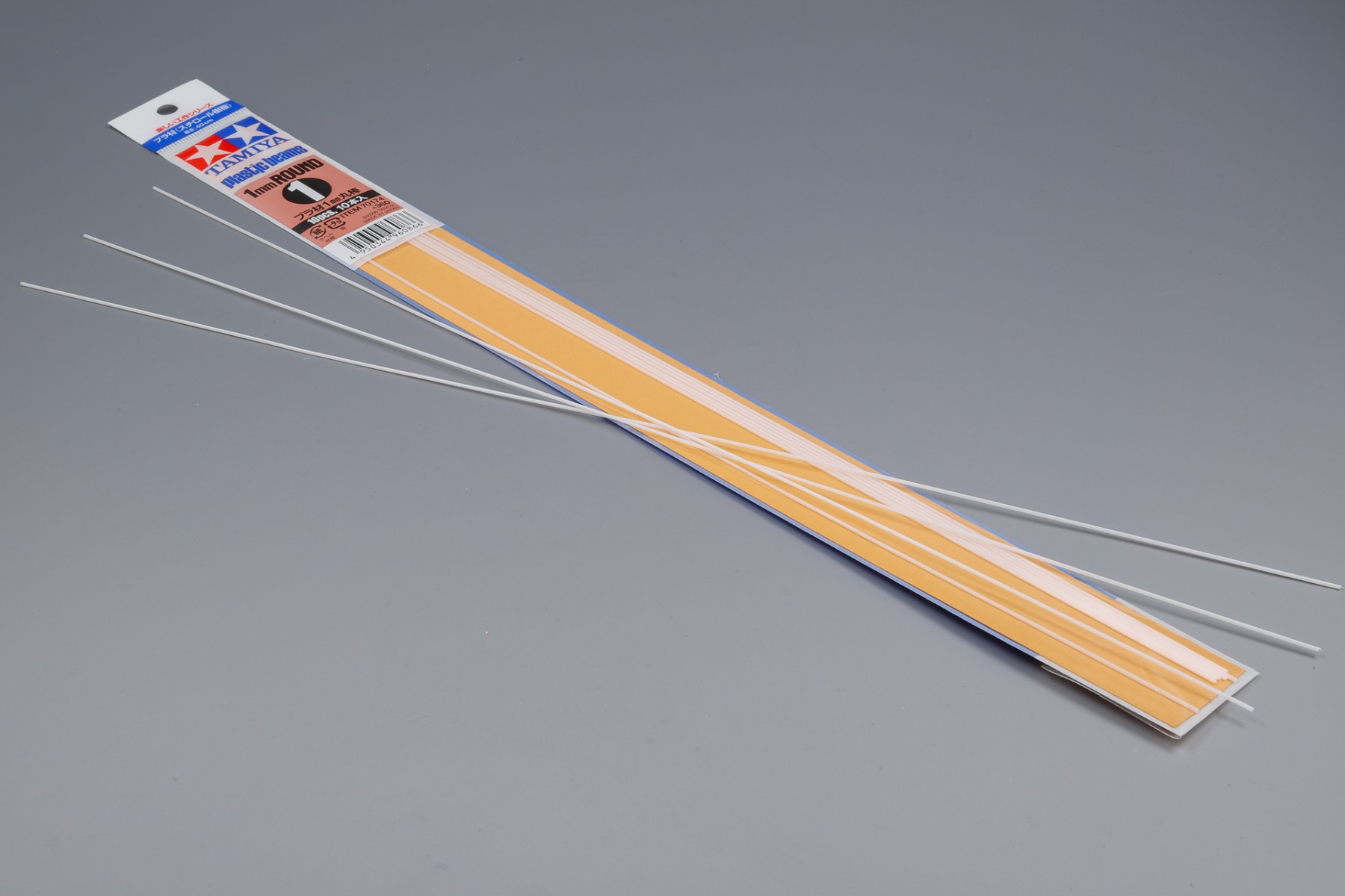 Tamiya TA70174 Plastic Beams 1mm Round x 400 mm 10 Pcs, Construction Series