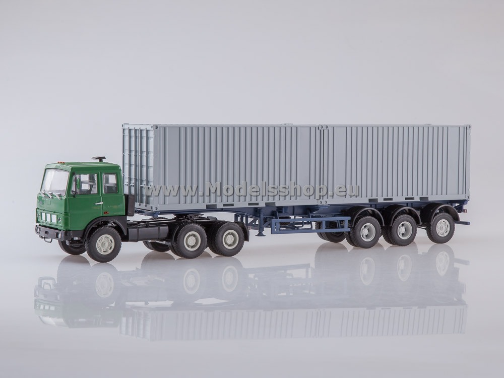 MAZ-6422 tractor truck with container semitrailer MAZ-938920
