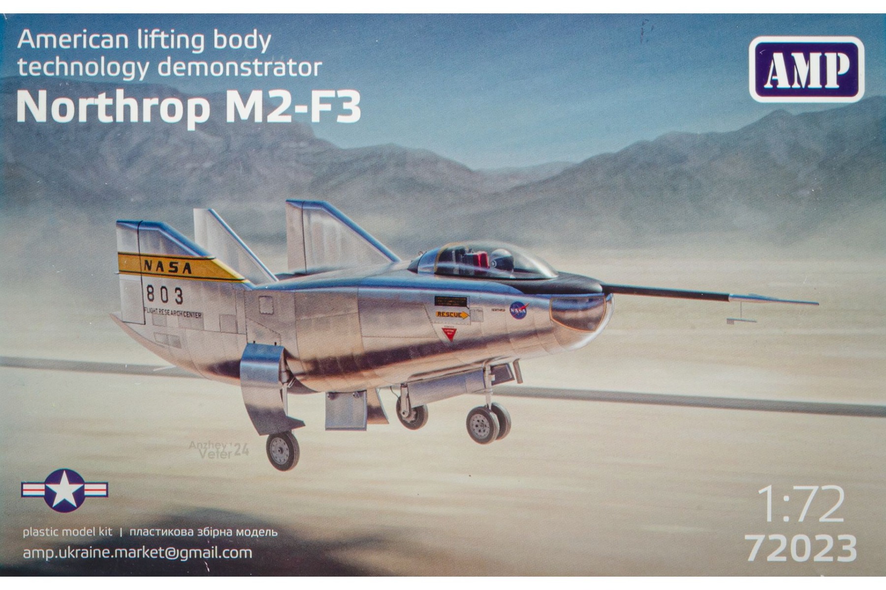 AMP72023 Northrop M2-F3, model kit