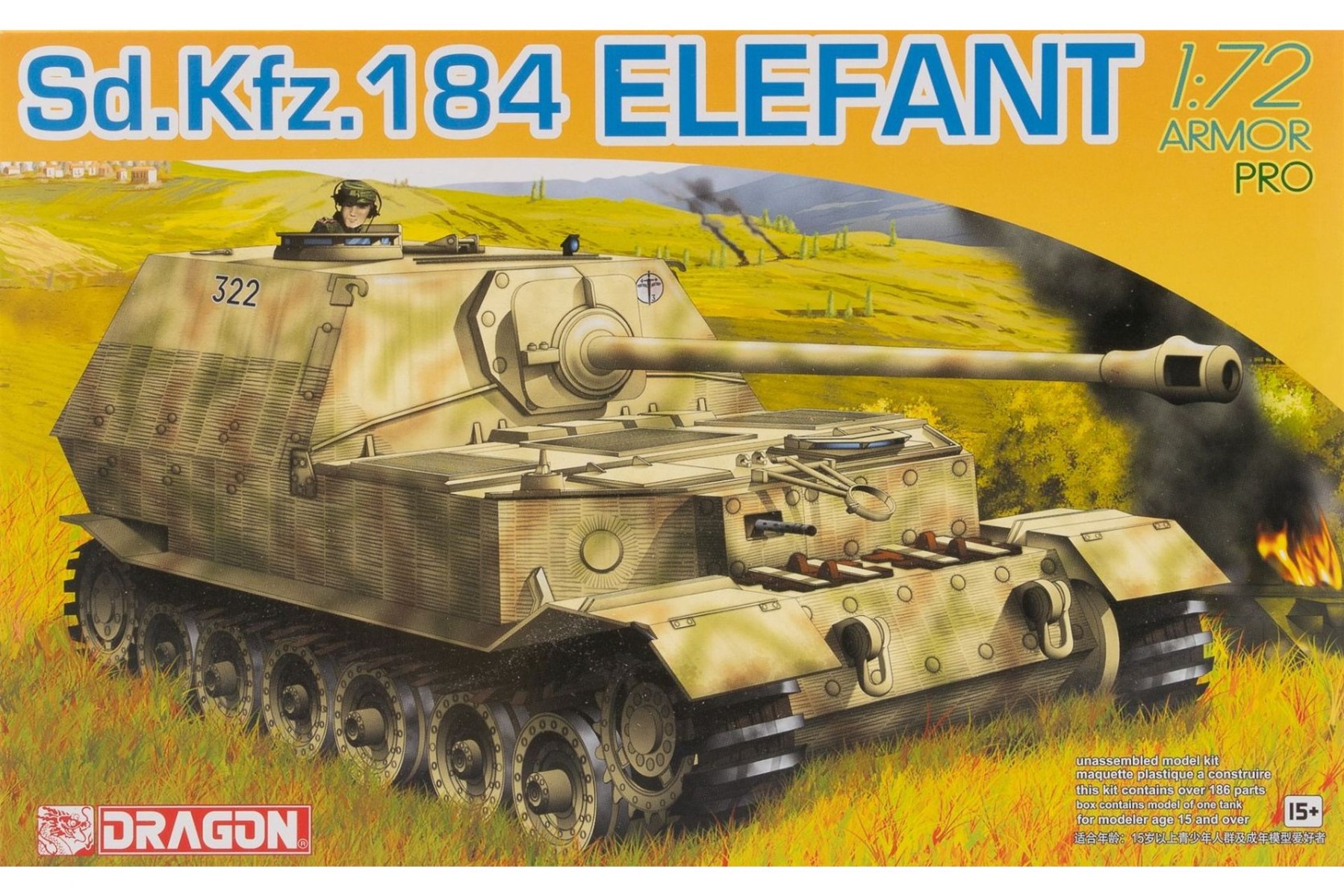 Dragon DRA07253 Sd.Kfz. 184 Elefant, model kit