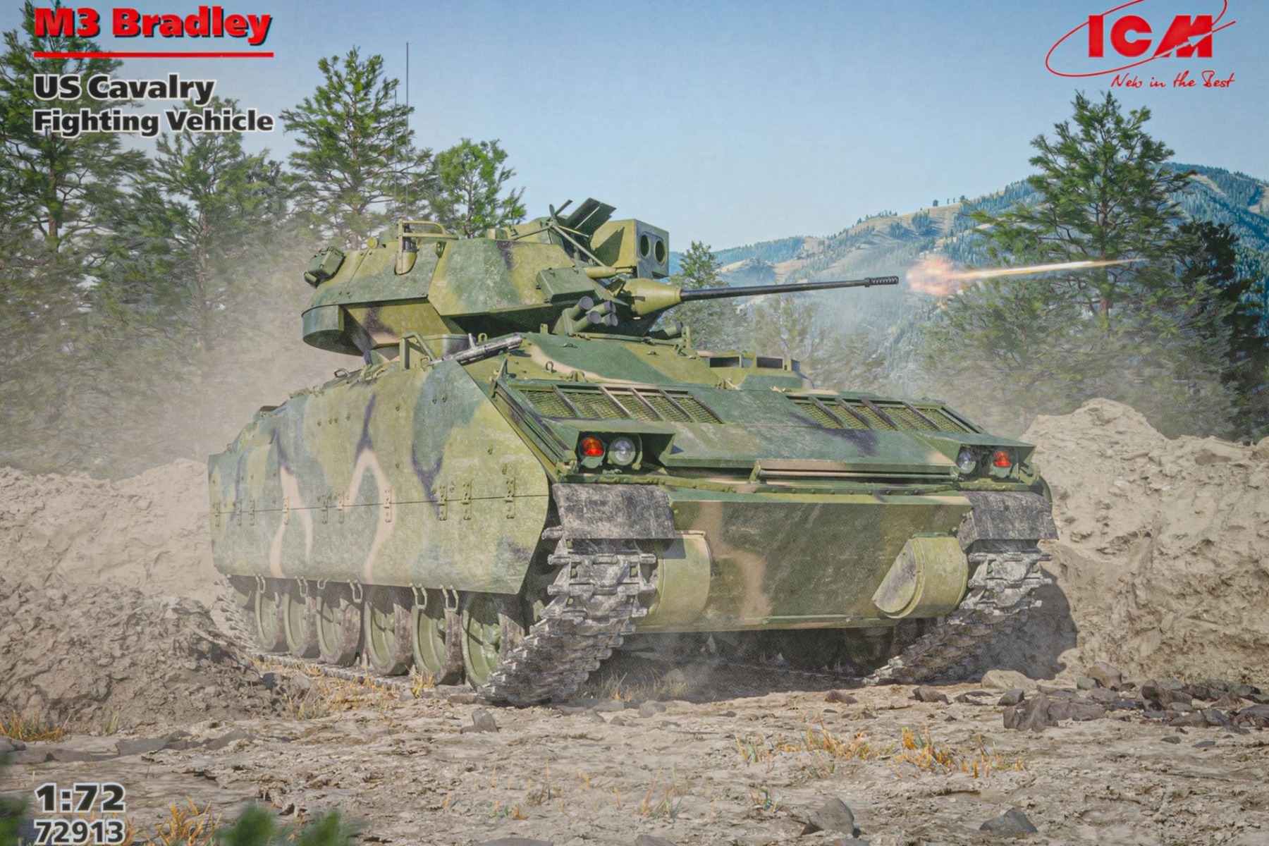 ICM72913 M3 Bradley, US Cavalry Fighting Vehicle, model kit