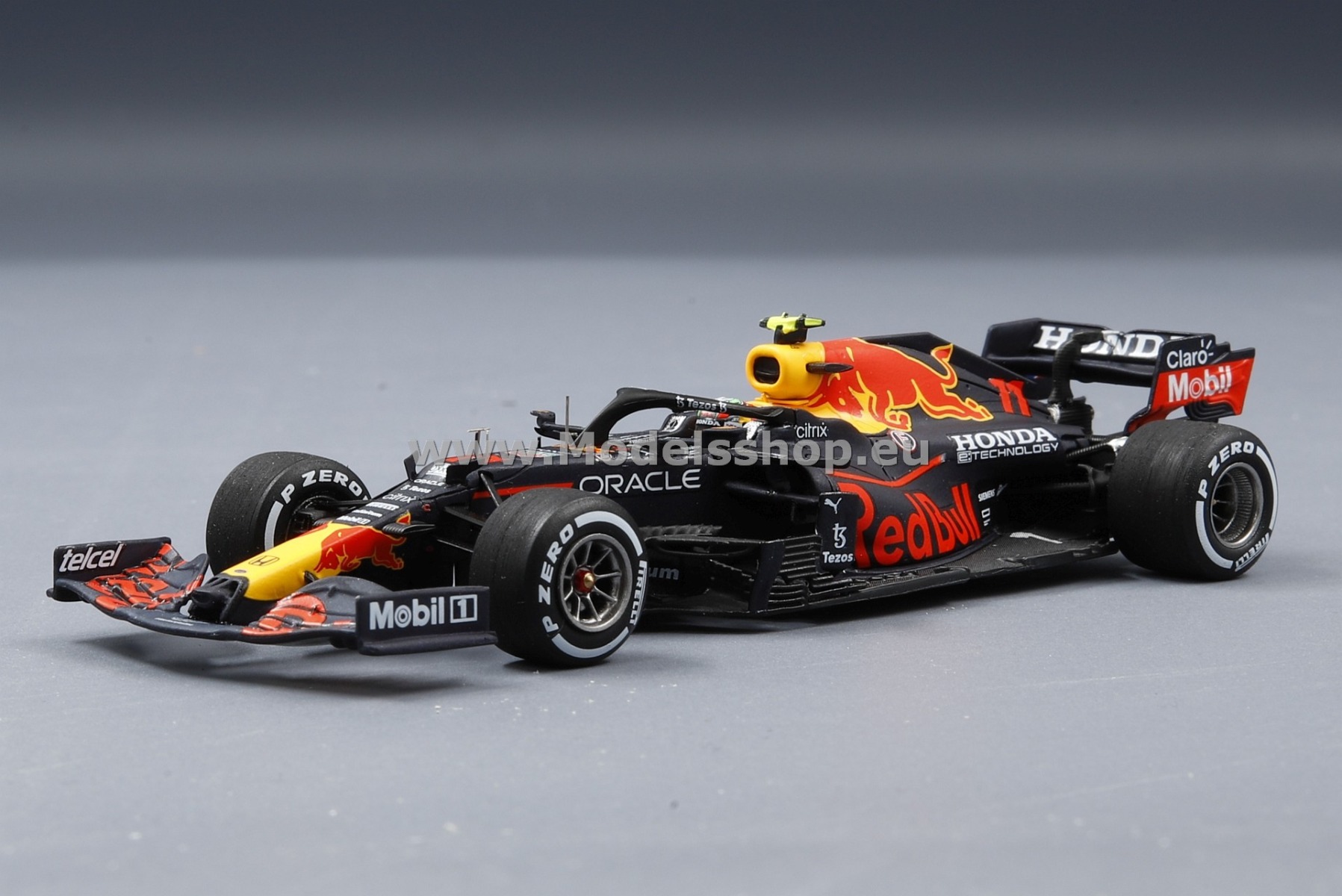 Spark S7850 Red Bull Racing Honda RB16B No.11 Red Bull Racing 3rd Mexican GP Sergio Perez With No.3 Board