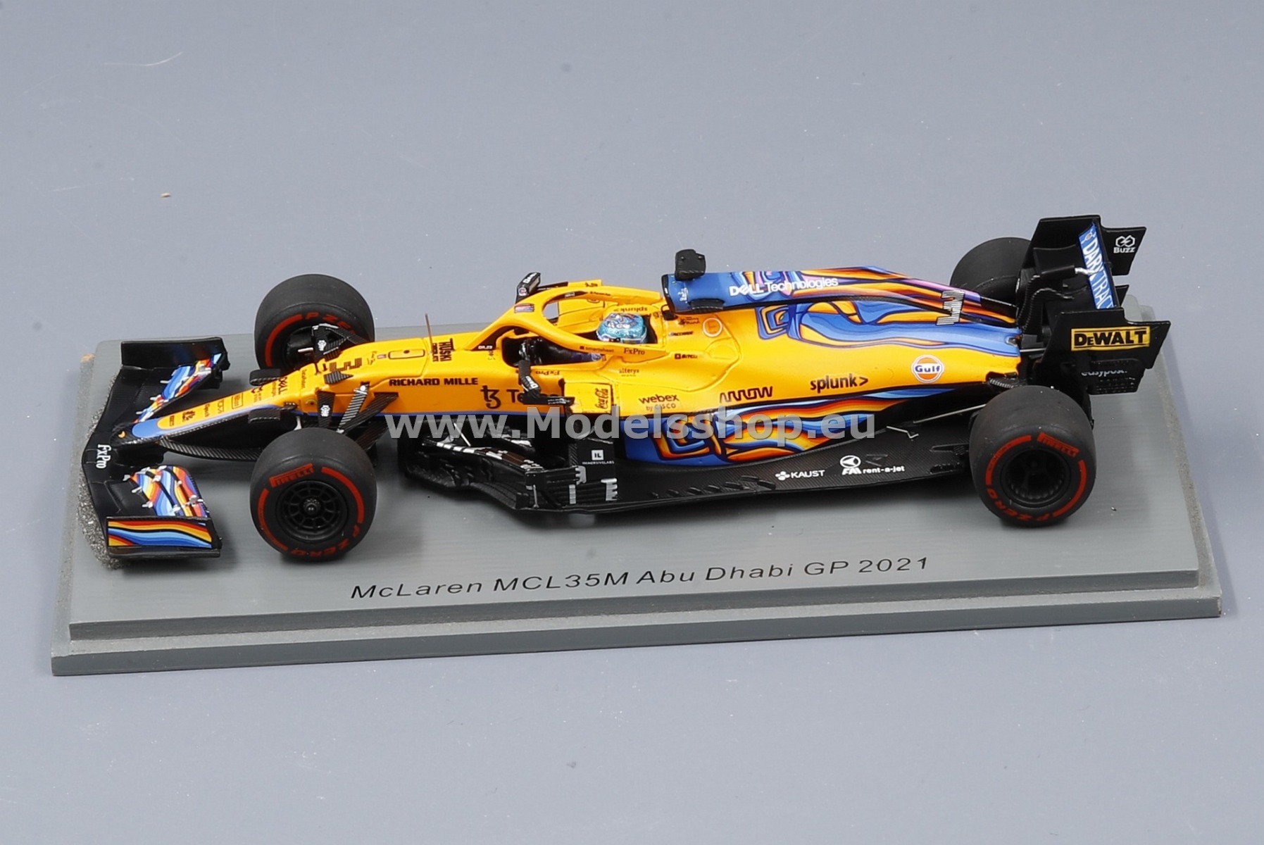 Spark McLaren 2021 Monaco GP LEDケース付き McLaren MCL35M Monaco GP 2021 Daniel Ricciardo 1:18 Spark