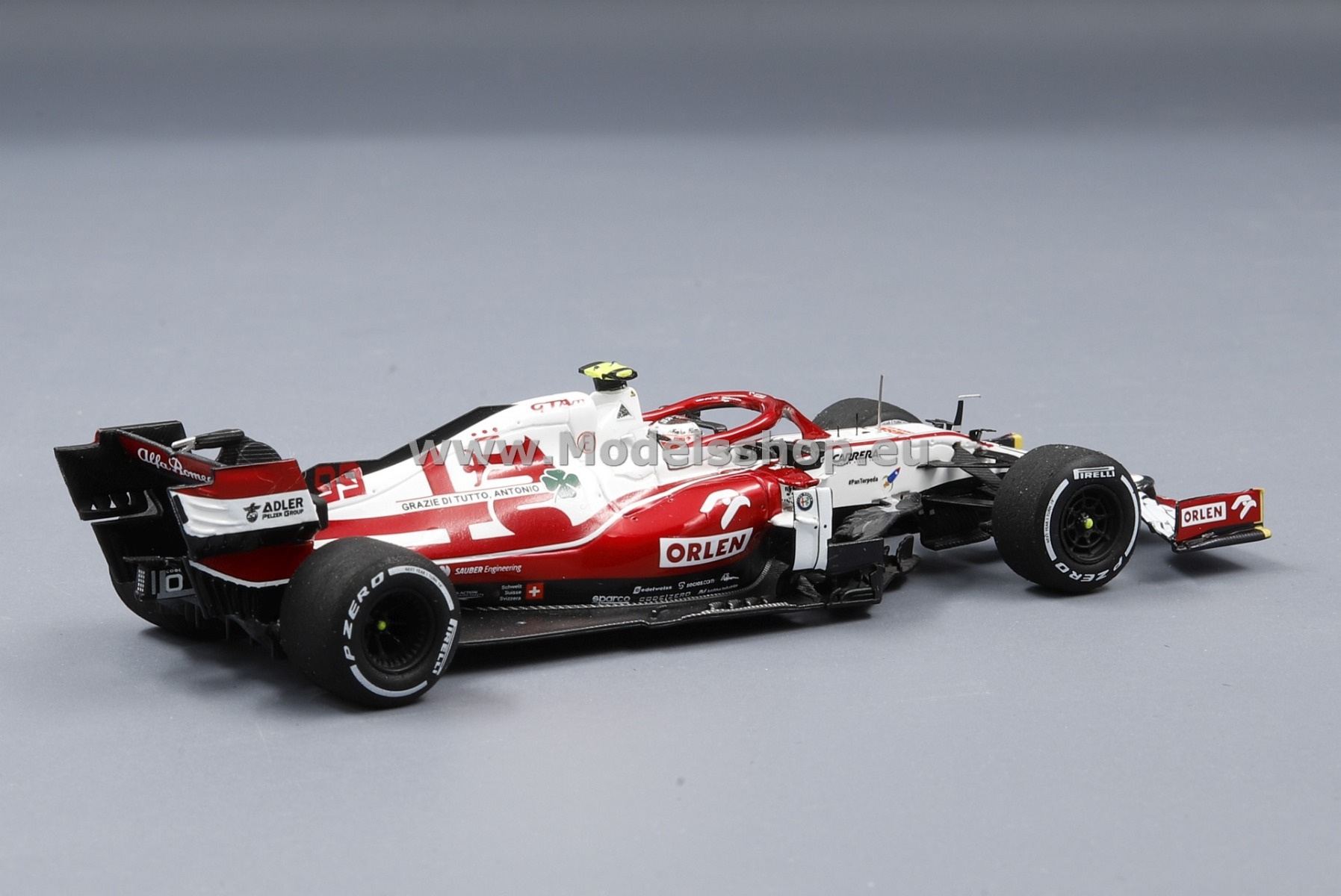 ミニカー 1/43 Alfa Romeo Racing ORLEN C41#99 ミニチャンプス 1/43 アルファロメオ レーシング オーレン C41