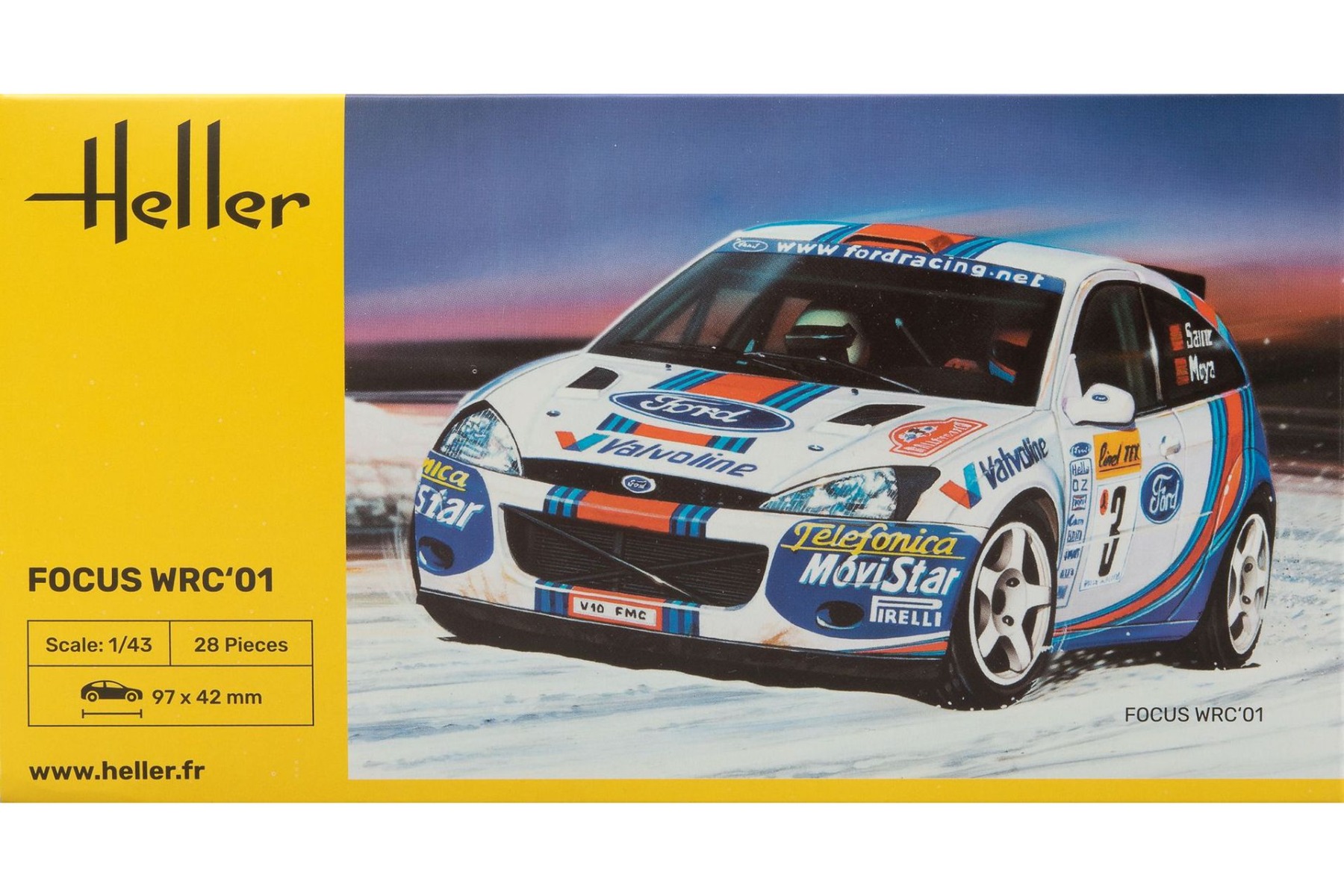 Heller HE80196 Ford Focus WRC'01, model kit