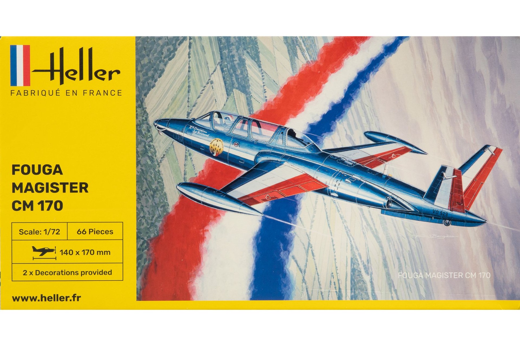 Heller HE80220 Fouga Magister CM 170, model kit
