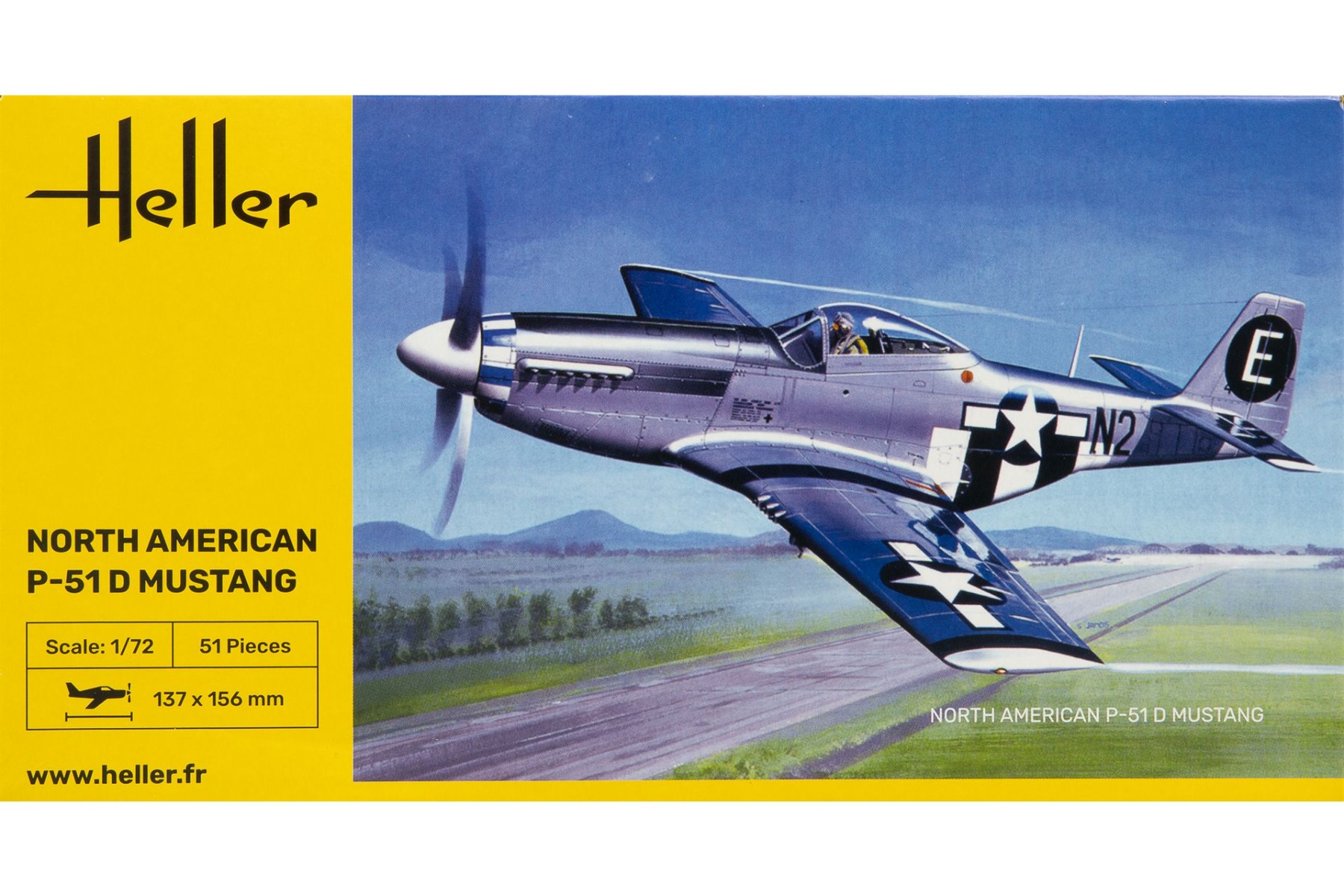 Heller HE80268 North American P-51 D Mustang, model kit