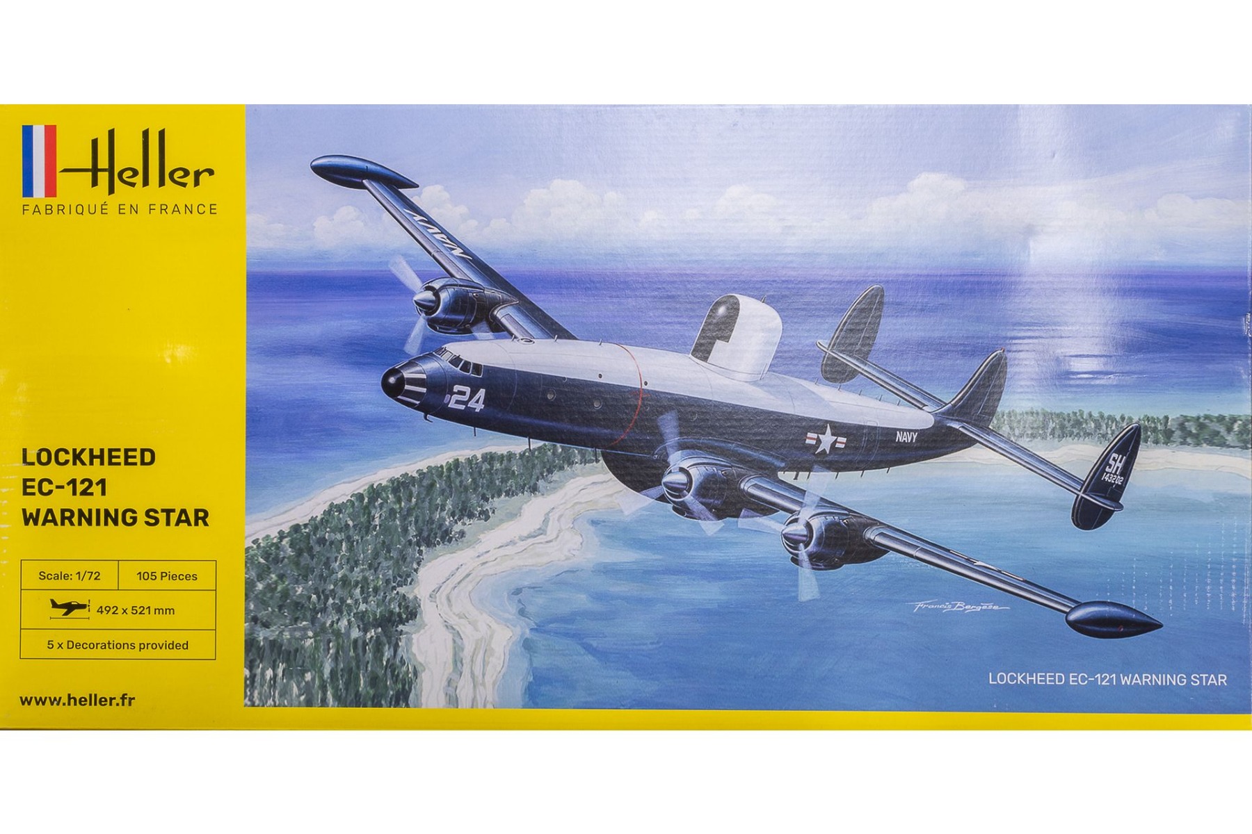 Heller HE80311 Lockheed EC-121 Warning Star, model kit