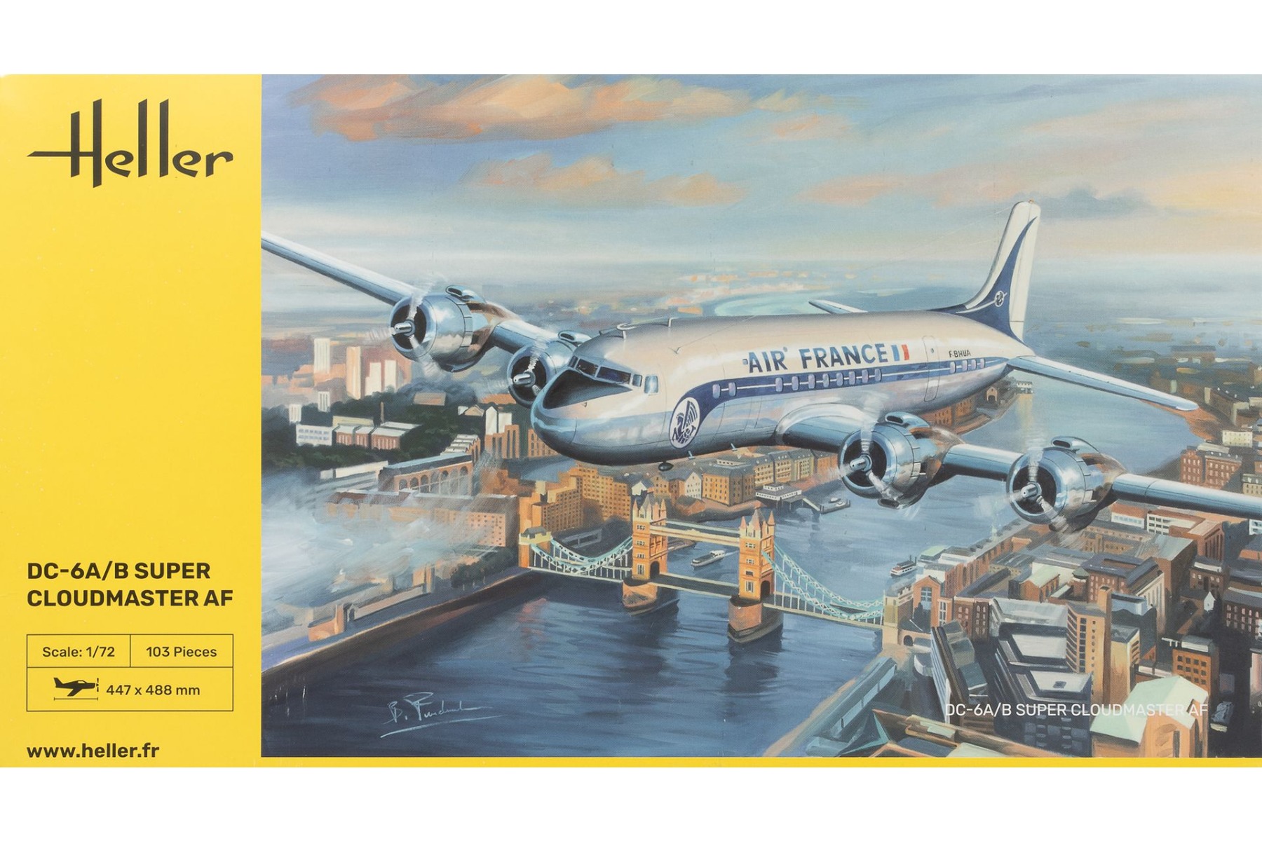 Heller HE80315 Douglas DC-6A/B Super Cloudmaster AF, model kit