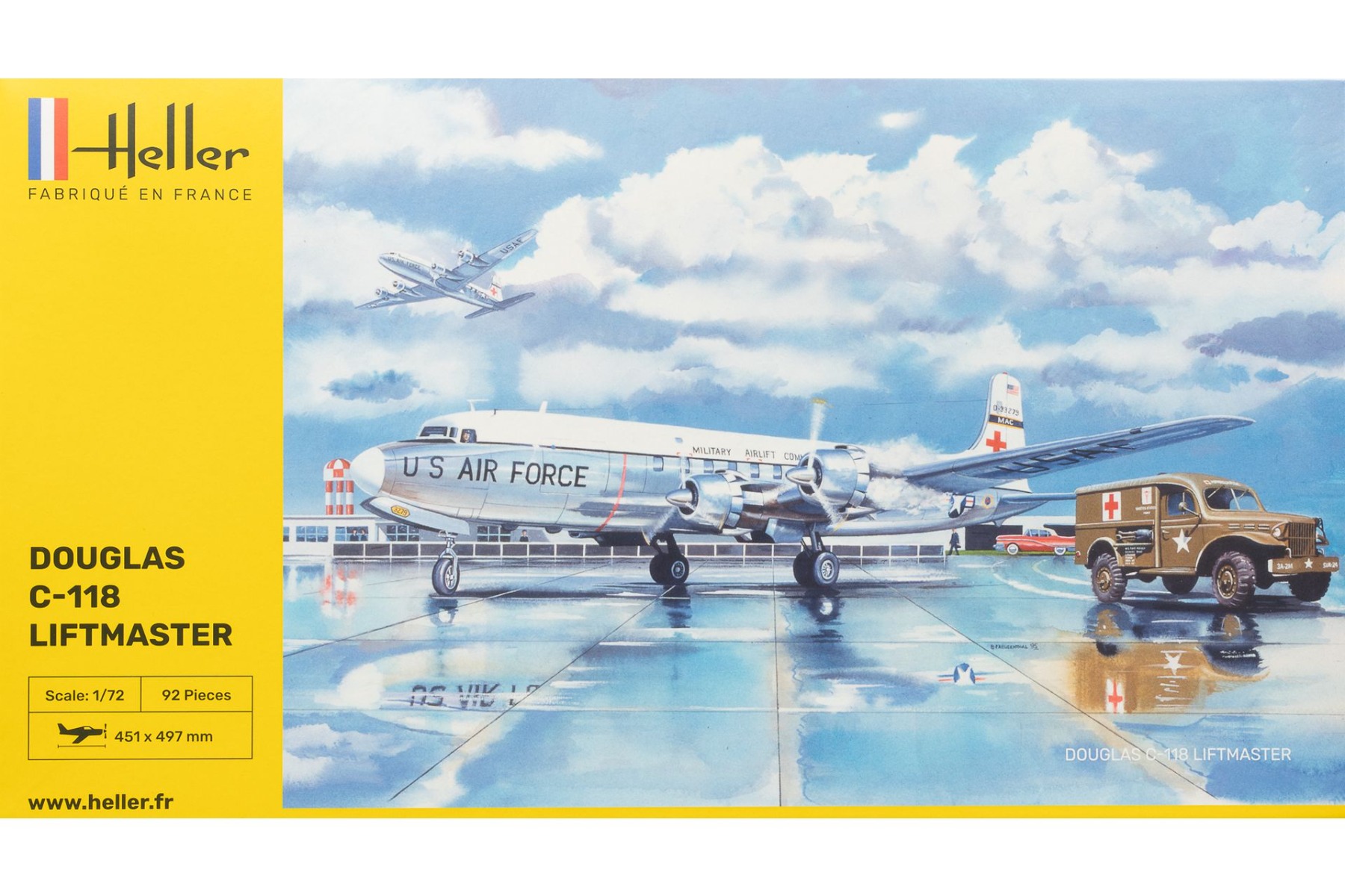 Heller HE80317  Douglas C-118 Liftmaster, model kit