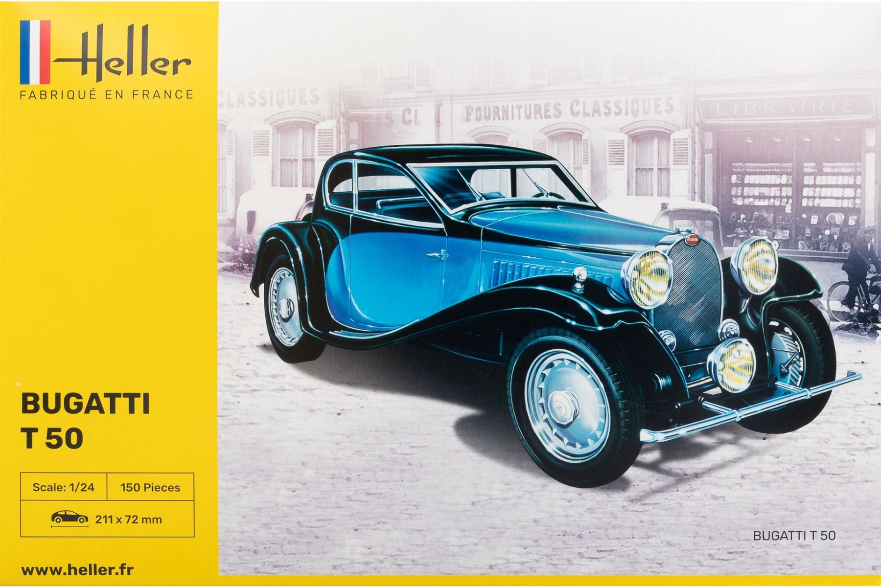 Heller HE80706 Bugatti T 50, model kit