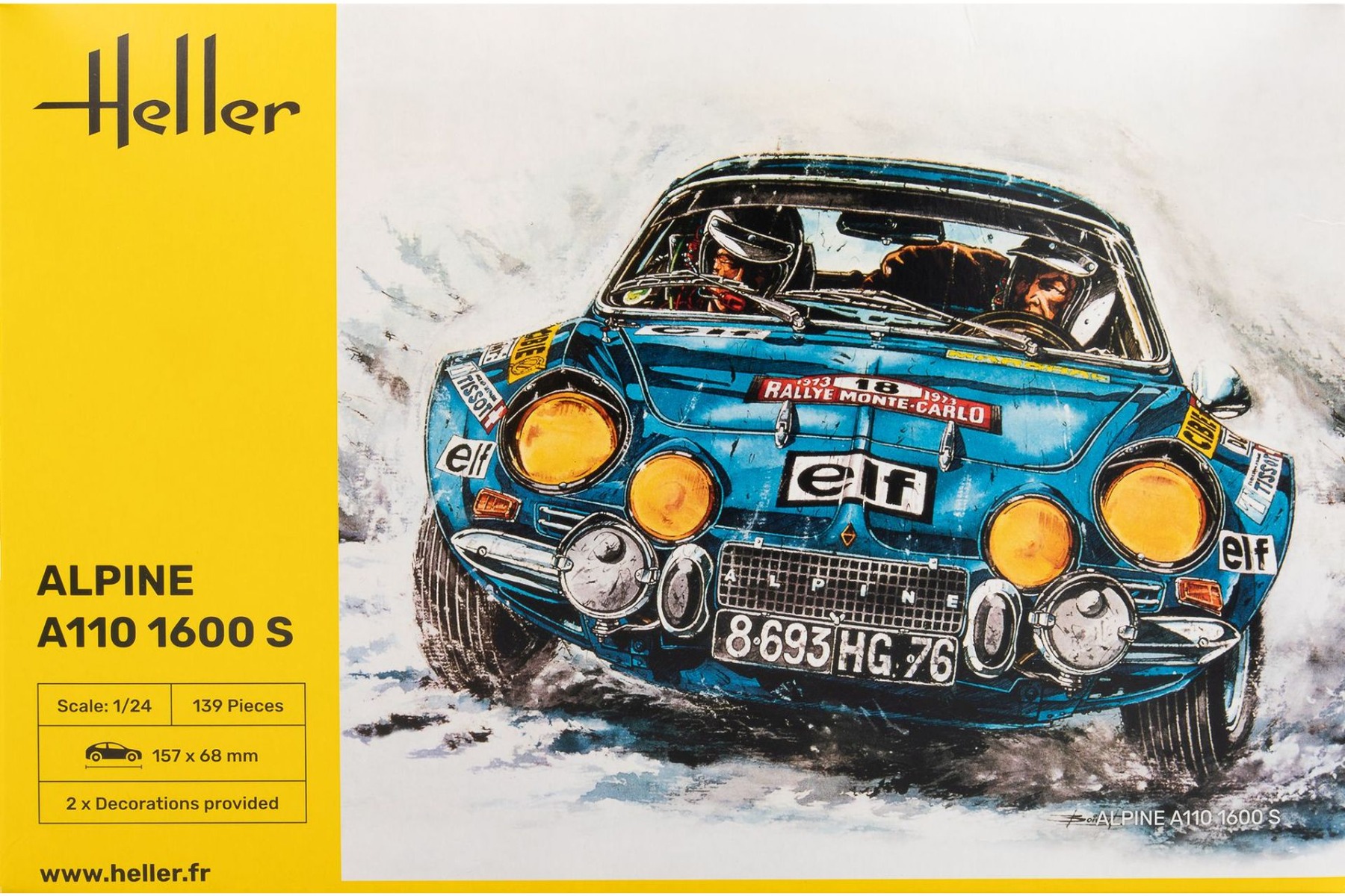 Heller HE80745 Alpine A110 (1600S), model kit