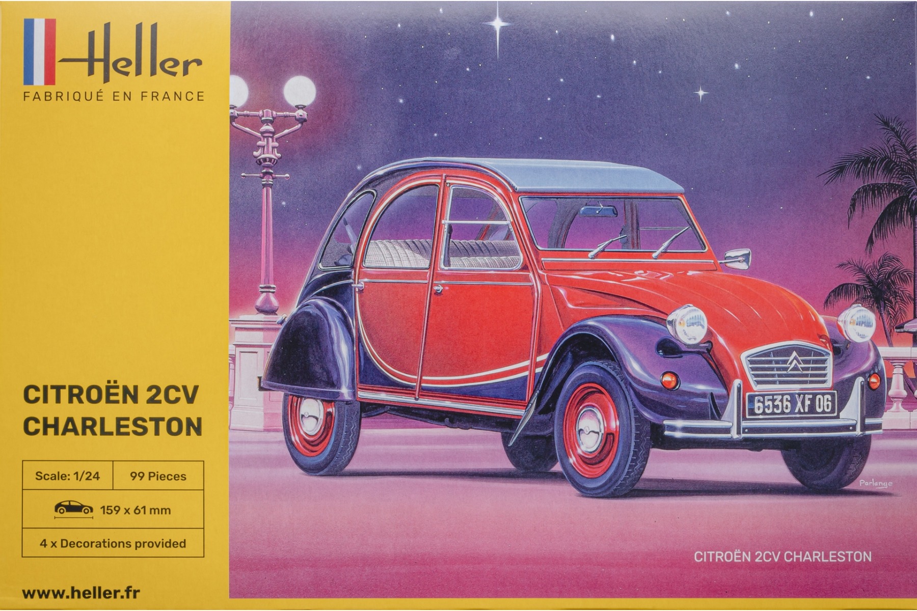 Heller HE80766 Citroën 2CV Charleston, model kit