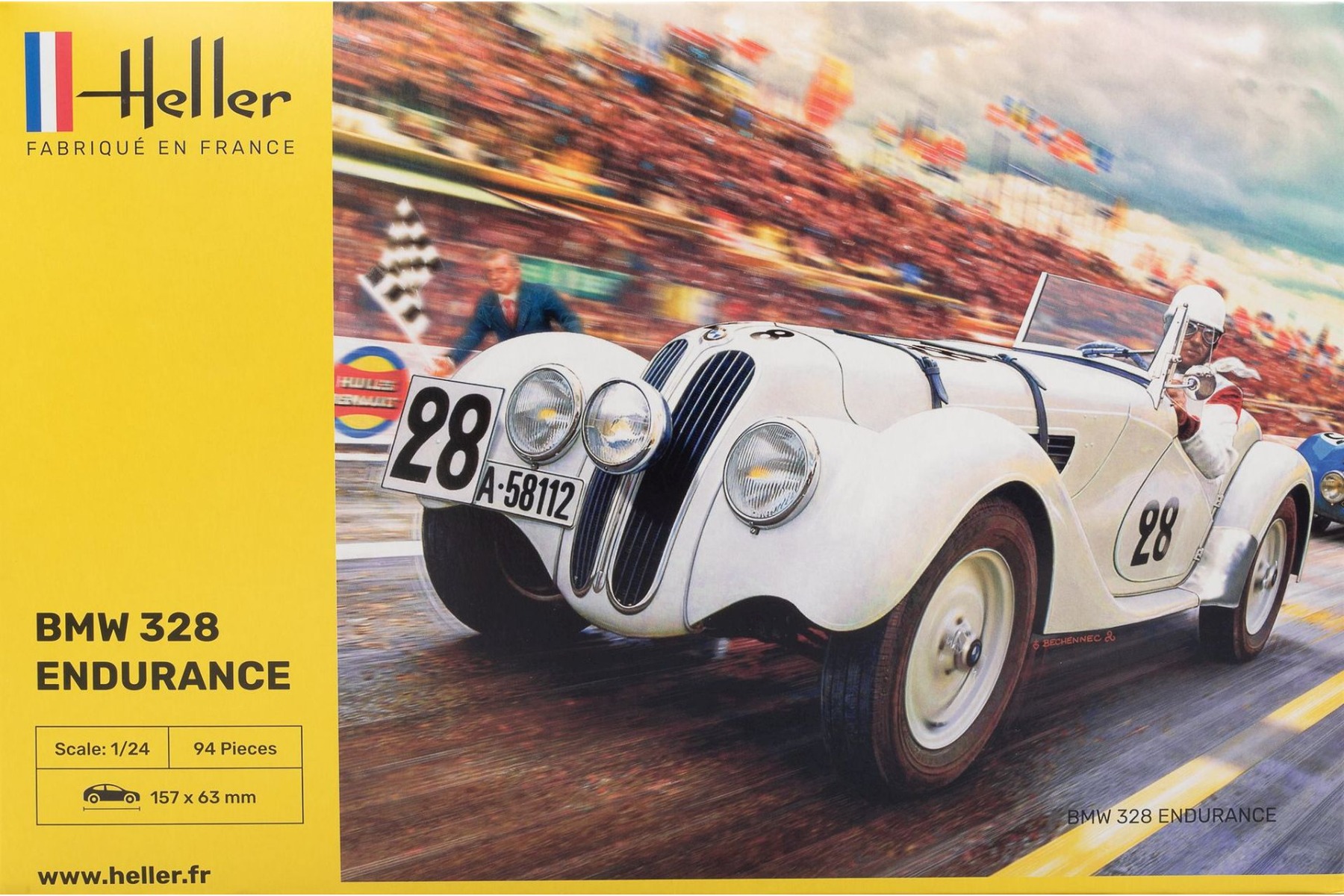 Heller HE80782 BMW 328 Endurance, model kit
