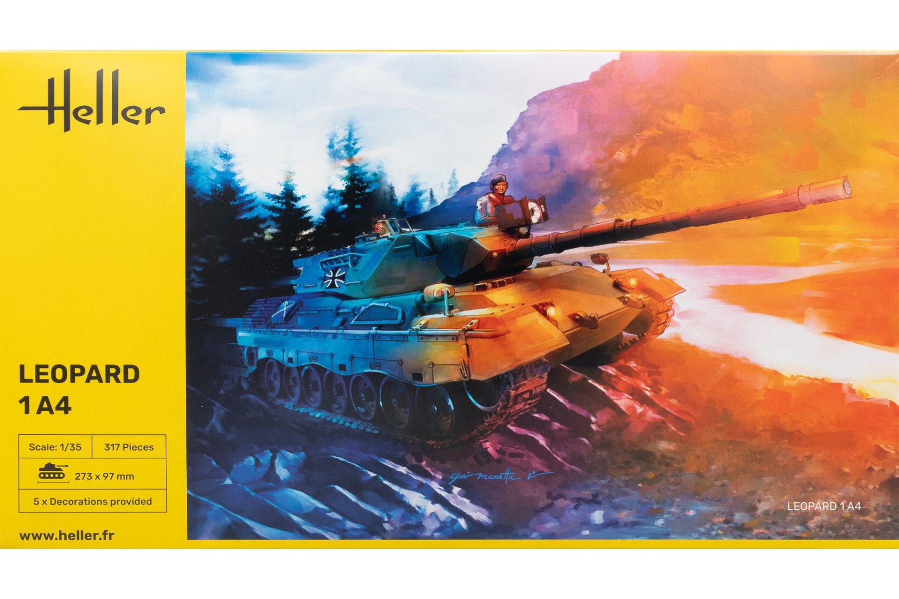 Heller HE81126 Leopard 1A4, model kit
