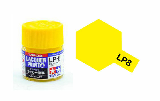 Tamiya TA82108 Lacquer Paints LP-8 /Pure Yellow/ 10ml