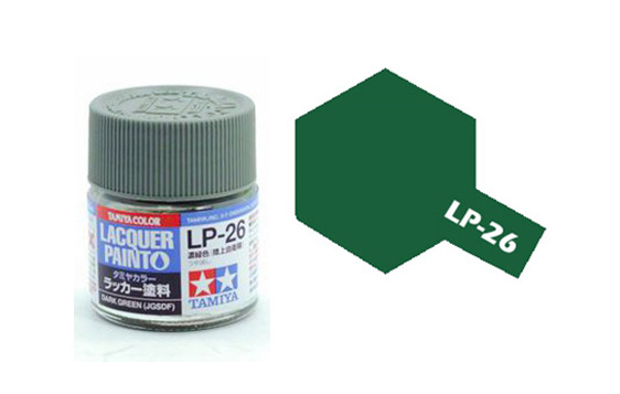 Tamiya TA82126 Lacquer Paint LP-26 /Dark Green (JGSDF)/ 10ml