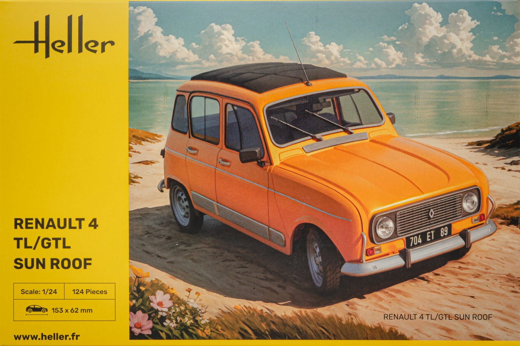 Heller HE82704 Renault 4 TL/GTL w. Sun Roof, model kit