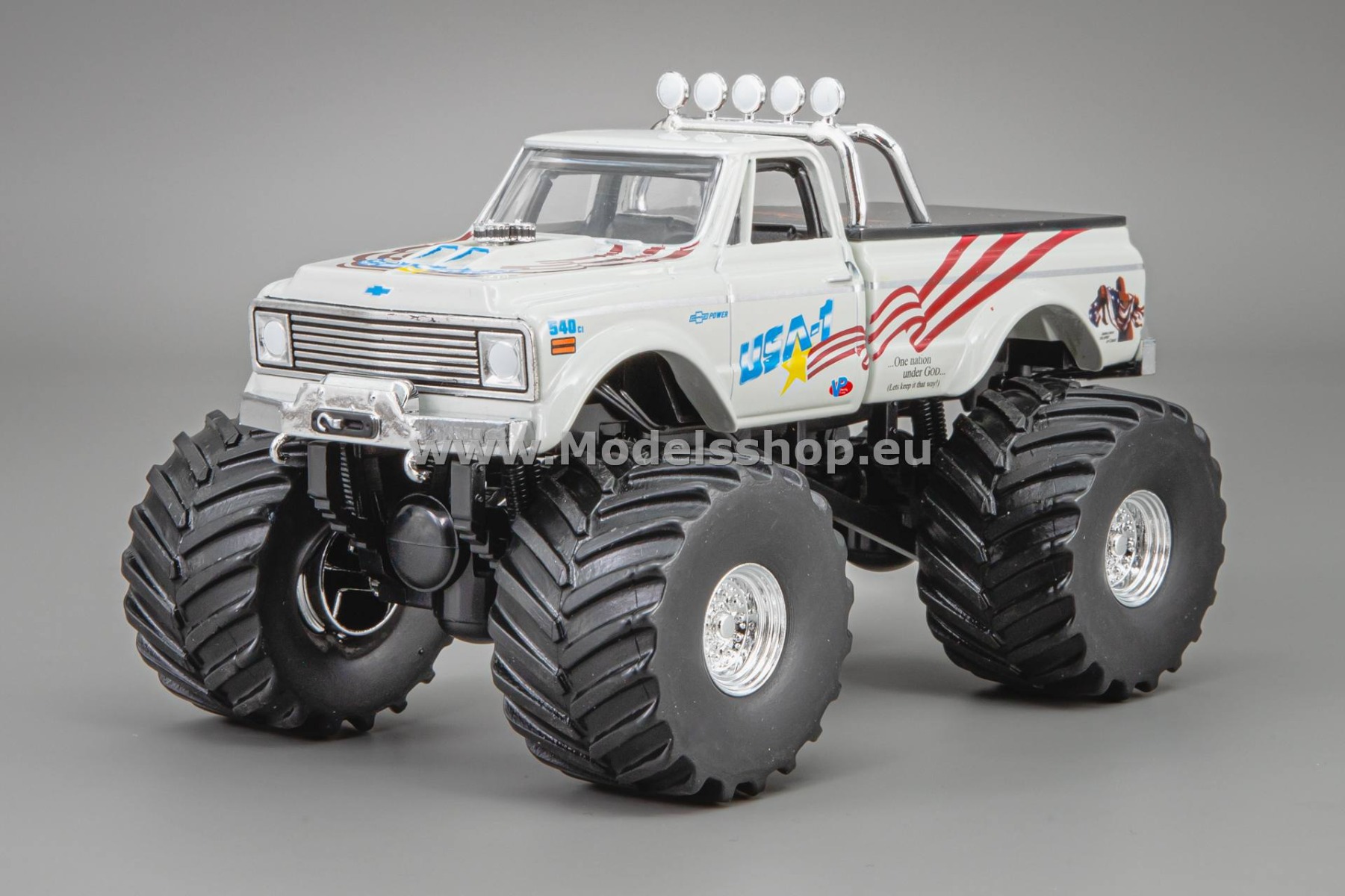 GreenLight GL88012 Chevrolet K-10 Monster Truck, USA-1 (with 66-Inch Tires) 