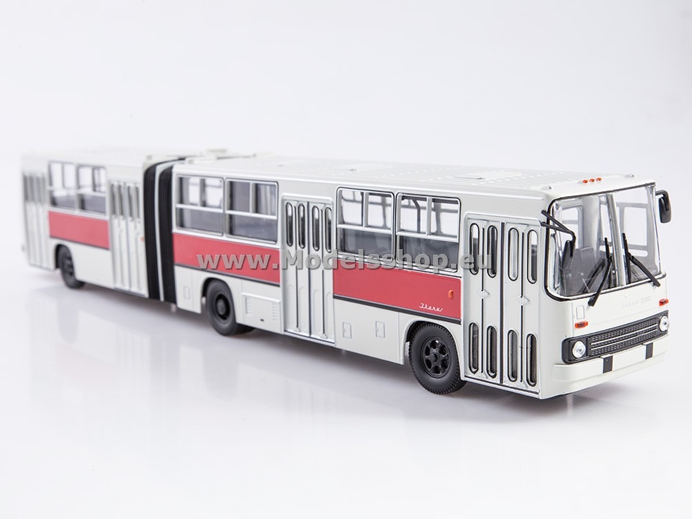 SOV1073 Ikarus-280.33 articulated city bus /white - red/