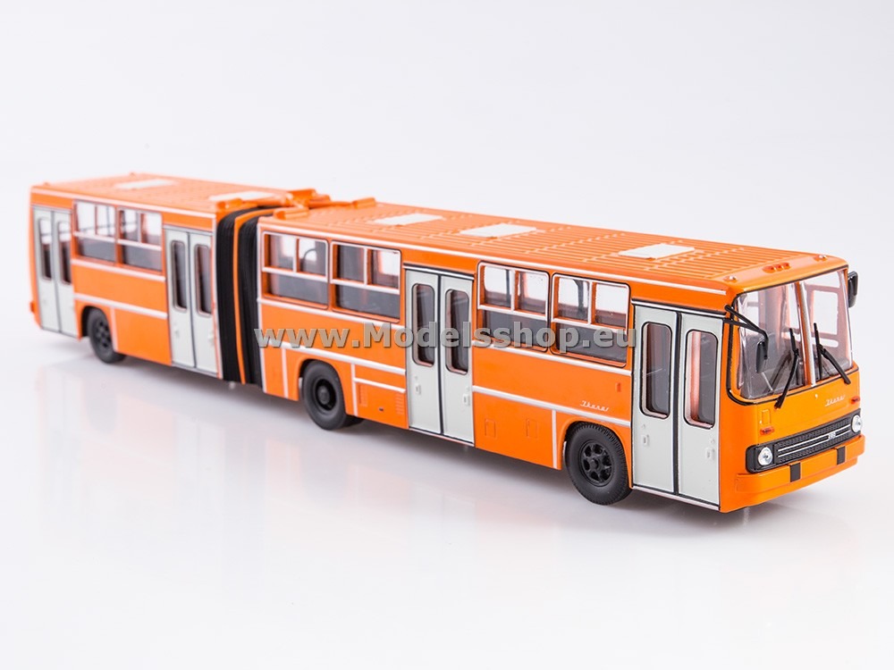 SOV1075 Ikarus-280.64 articulated bus, wide doors /orange w. white doors/