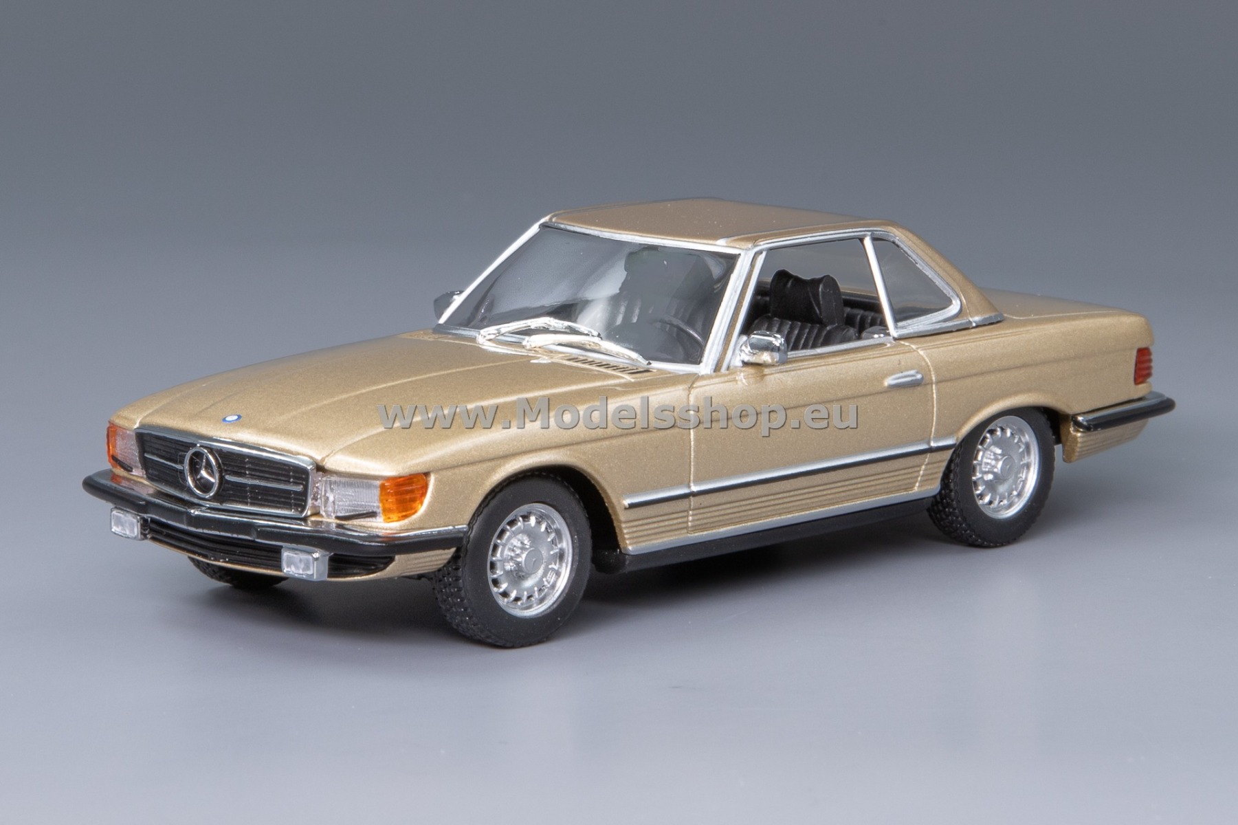 Maxichamps 940033450 Mercedes-Benz 350 SL Cabriolet Hardtop (R107), 1974 /gold/