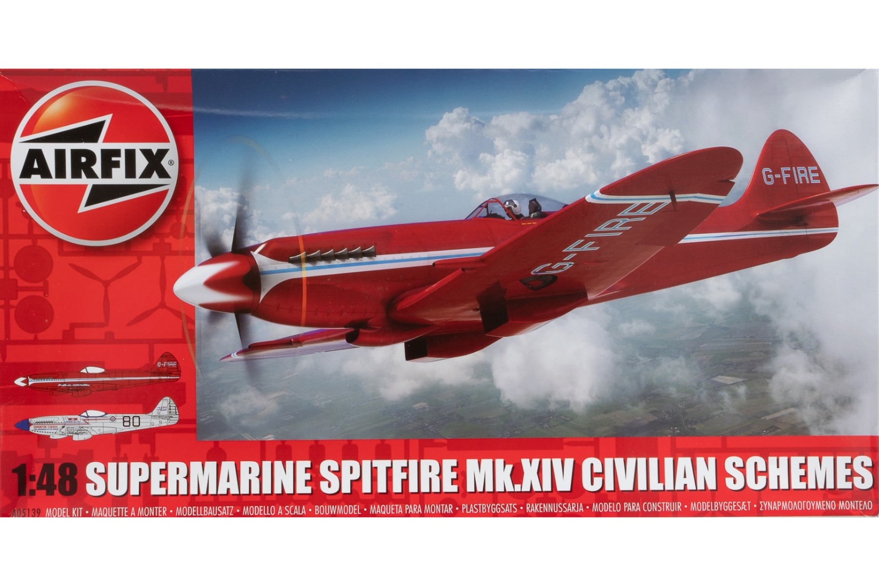 Airfix A05139  Supermarine Spitfire Mk.XIV Civilian Schemes, model kit