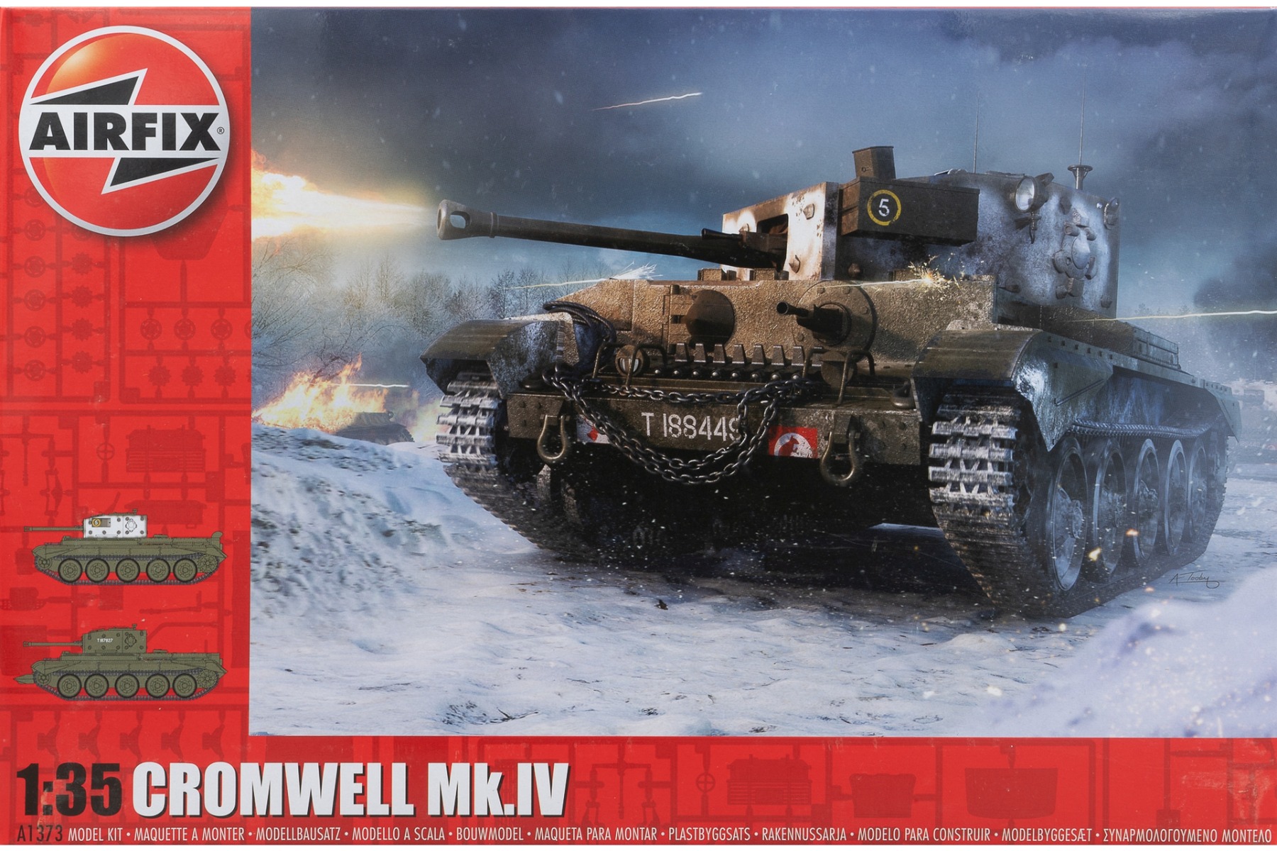 Airfix A1373  Cruiser Mk.VIII A27M Cromwell, model kit