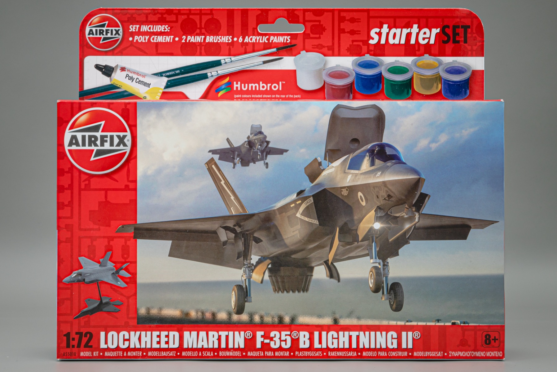 Airfix A55010 Lockheed Martin F-35B Lightning II, model kit Starter Set (w. paints)