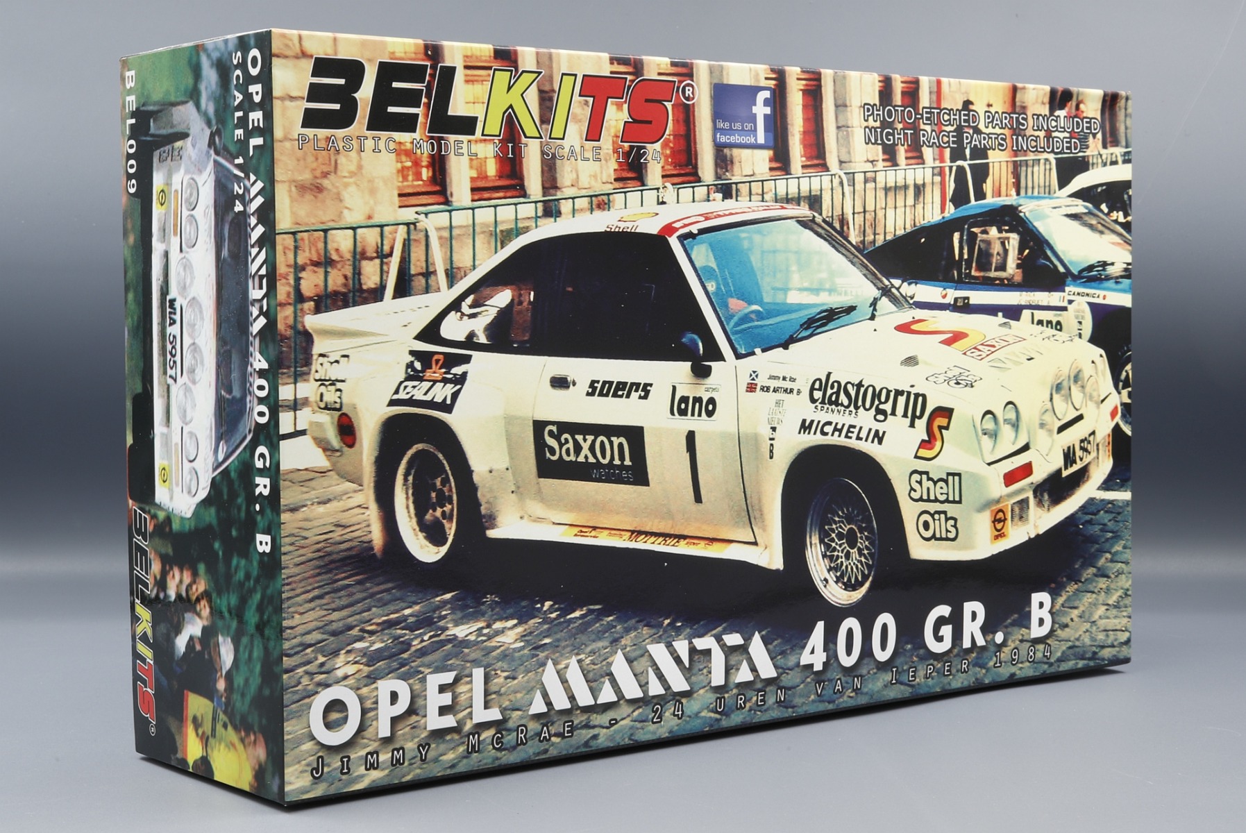 BELKITS 1:24 OPEL MANTA 400 Ieper GR.B 1984 BEL009