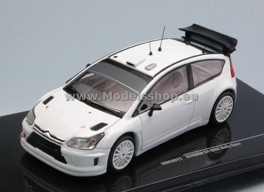Citroen C4 WRC, plain body version /white/ incl. 4 spare wheels