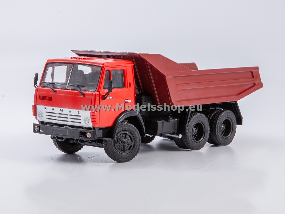 Kamaz-5511 dump truck /red - dark red/
