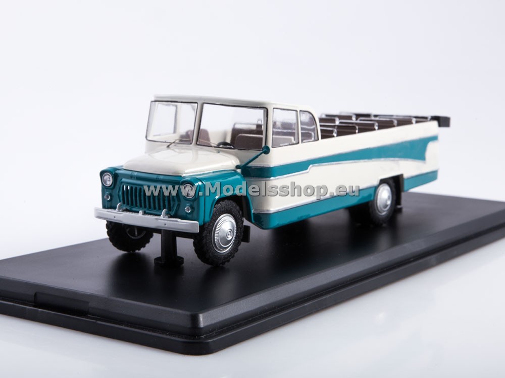 ModelPro 0212MP KAVZ-3280 open-top bus /white - ligh blue/